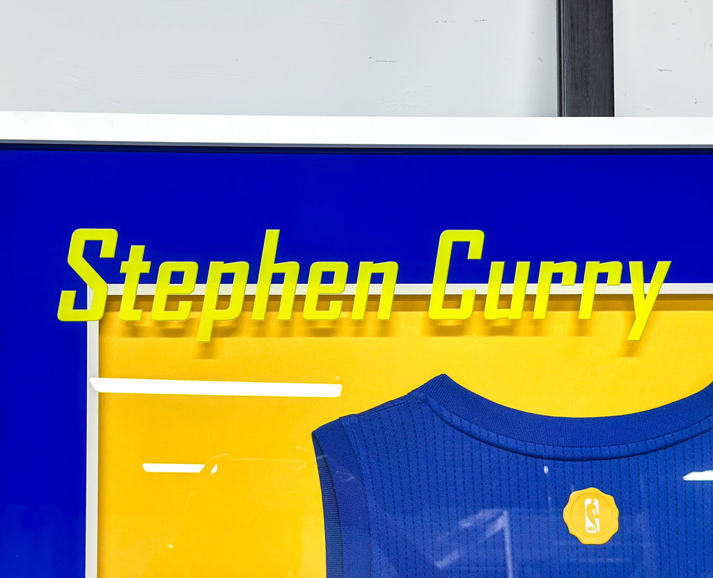 Stephen Curry Golden State Warriors Autographed Jersey Framed