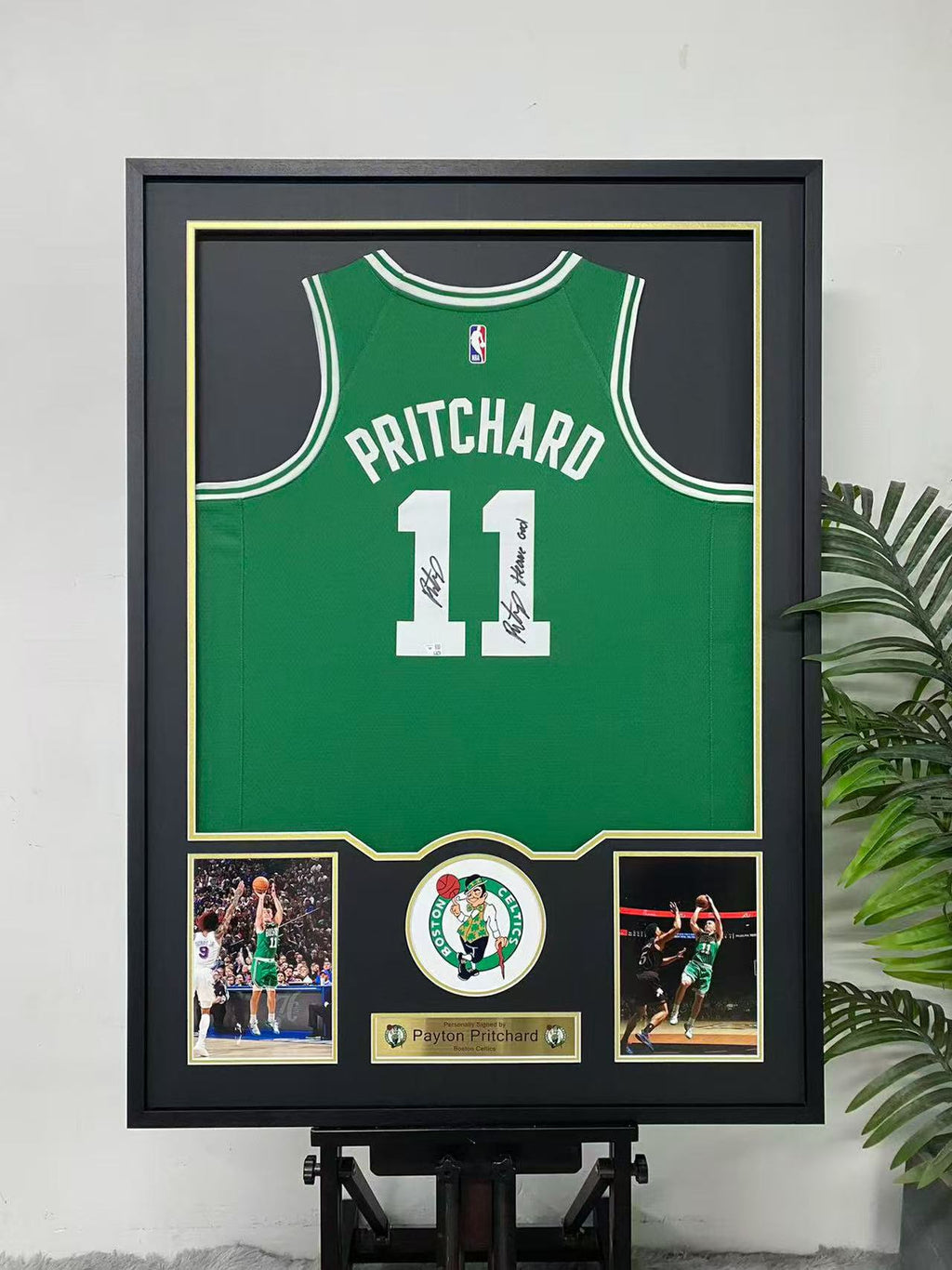 Payton Pritchard Boston Celtics Signed Jersey Framing