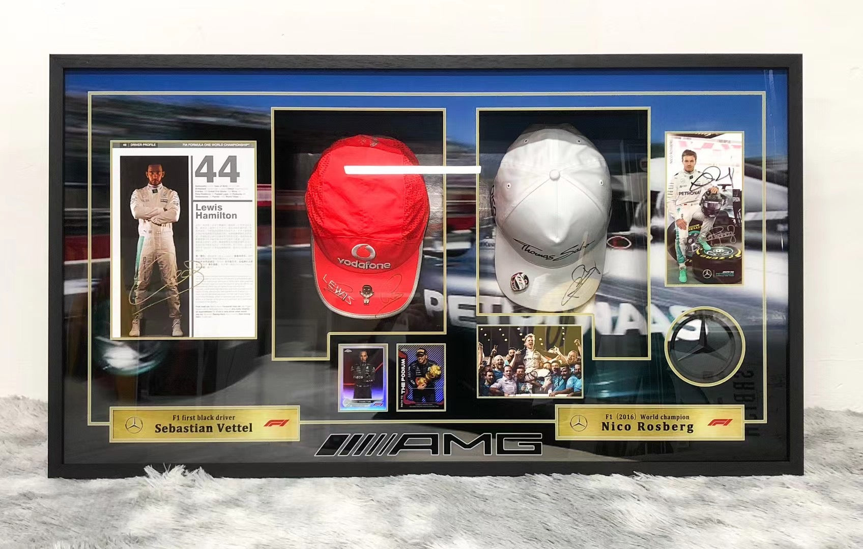 AMG Hat Custom Framed Sentimental Item