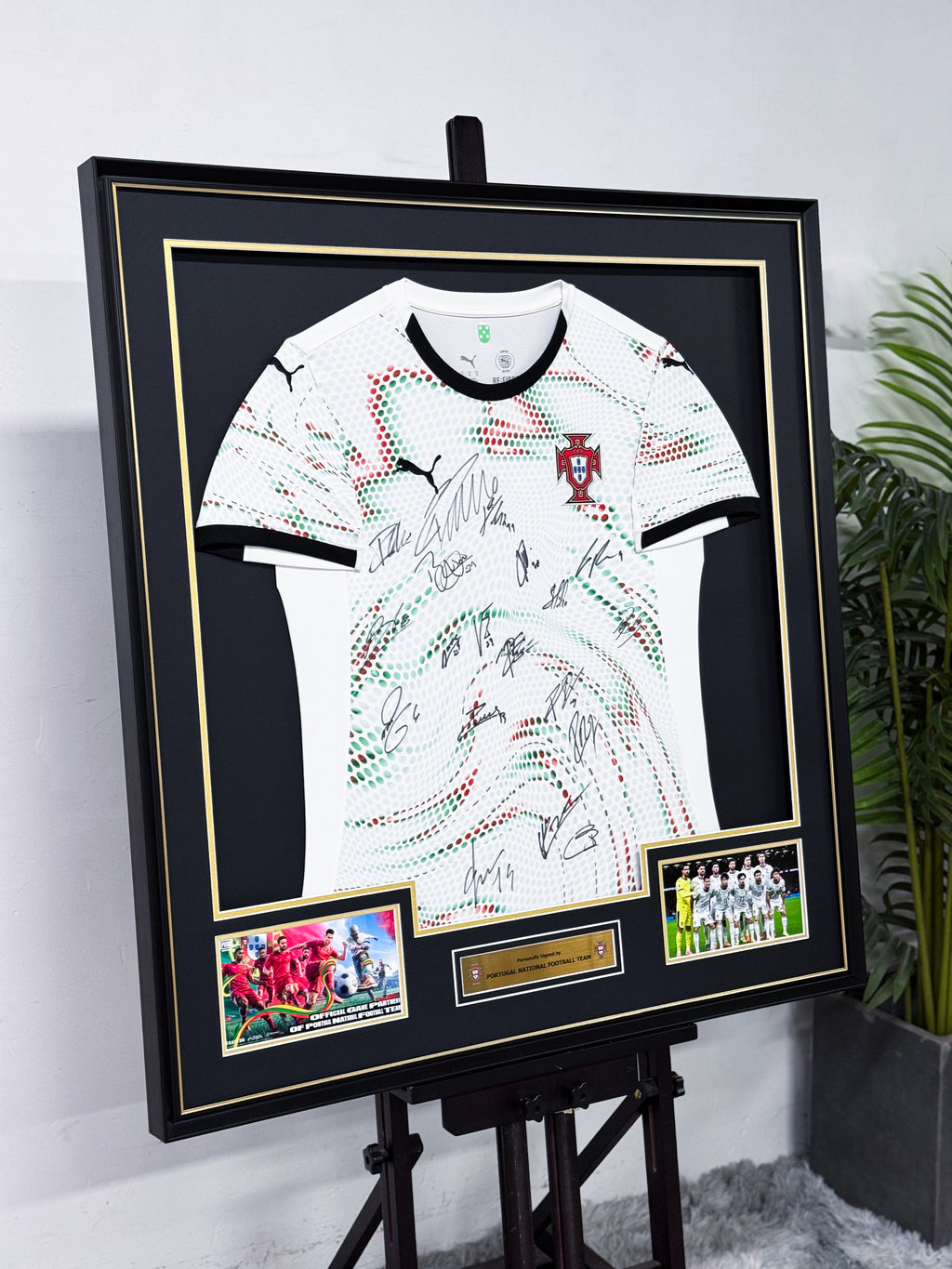 Portugal National Football Team Team‑Signed Jersey Framing