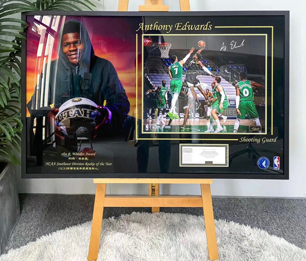 Edwards Minnesota Timberwolves Custom Framed Poster