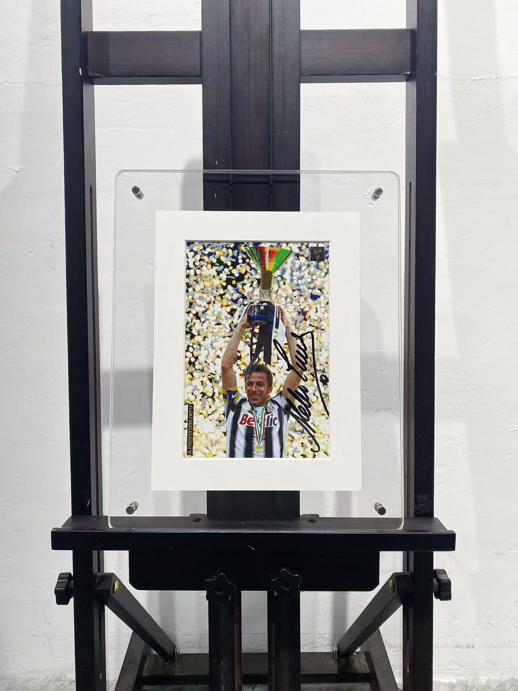 Alessandro Del Piero Autographed Photo Acrylic Display Frame