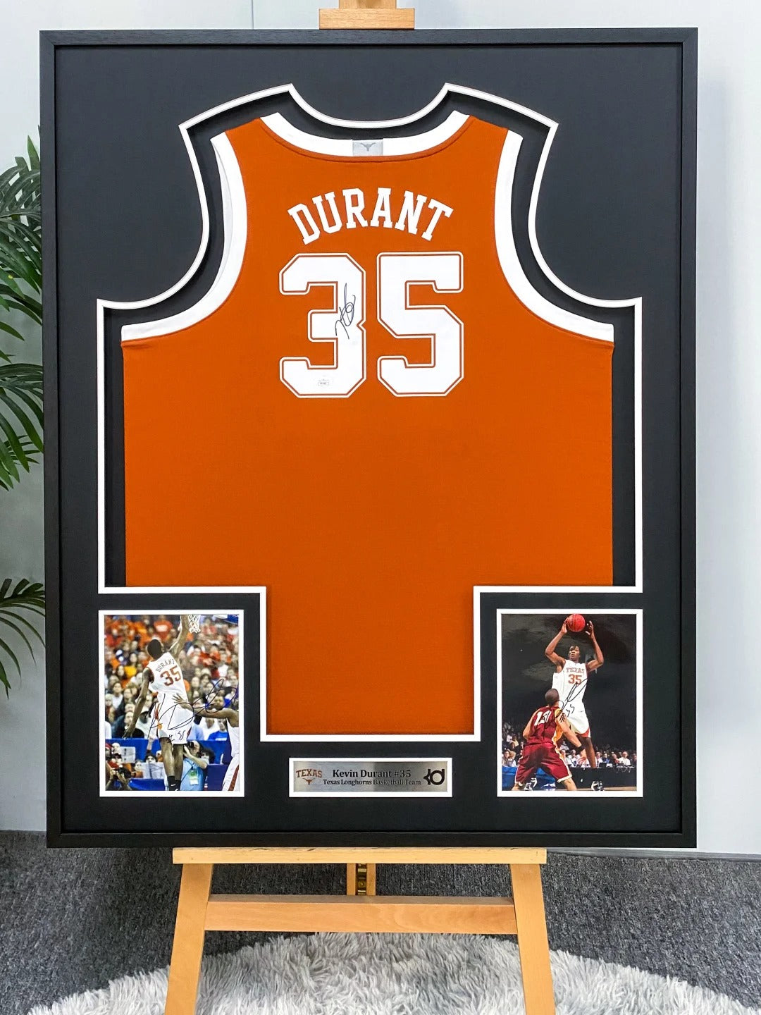 Kevin Durant Phoenix Suns Autographed Custom Framed Jersey