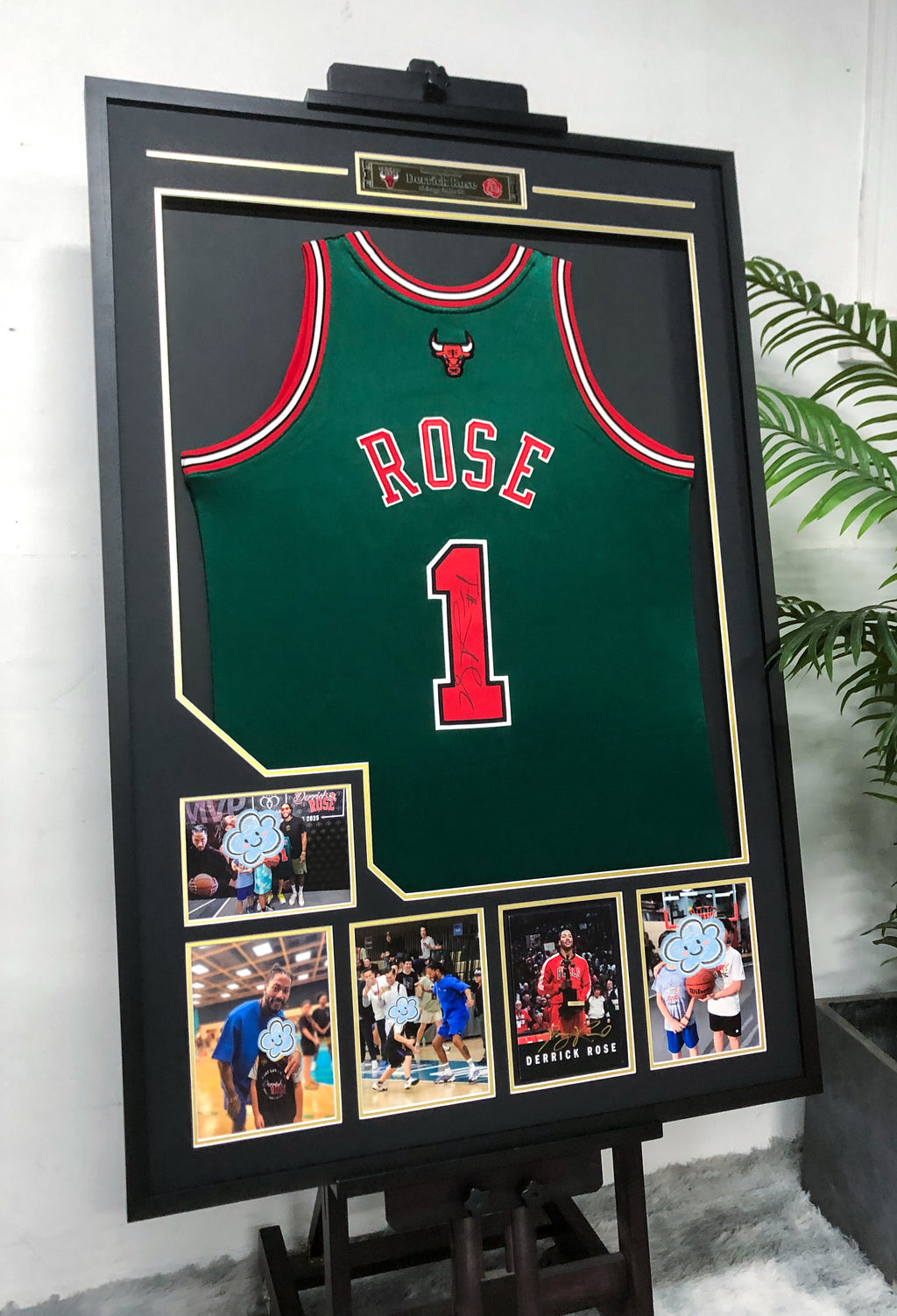 Derrick Rose Chicago Bulls Jersey Framing