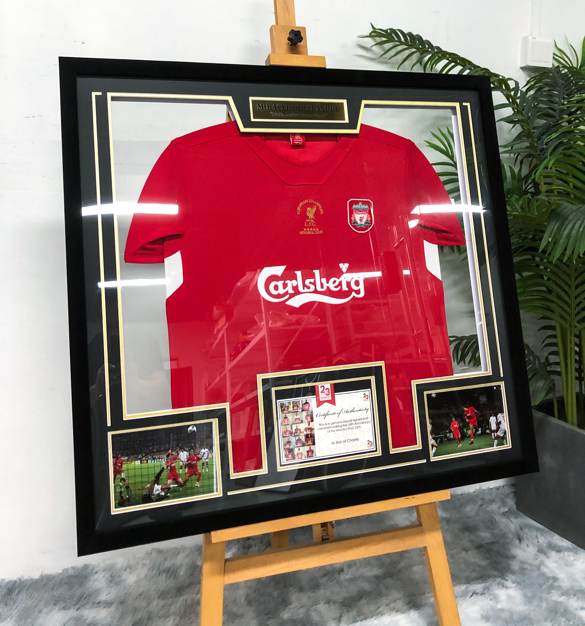 Liverpool FC Autographed Jersey Framed