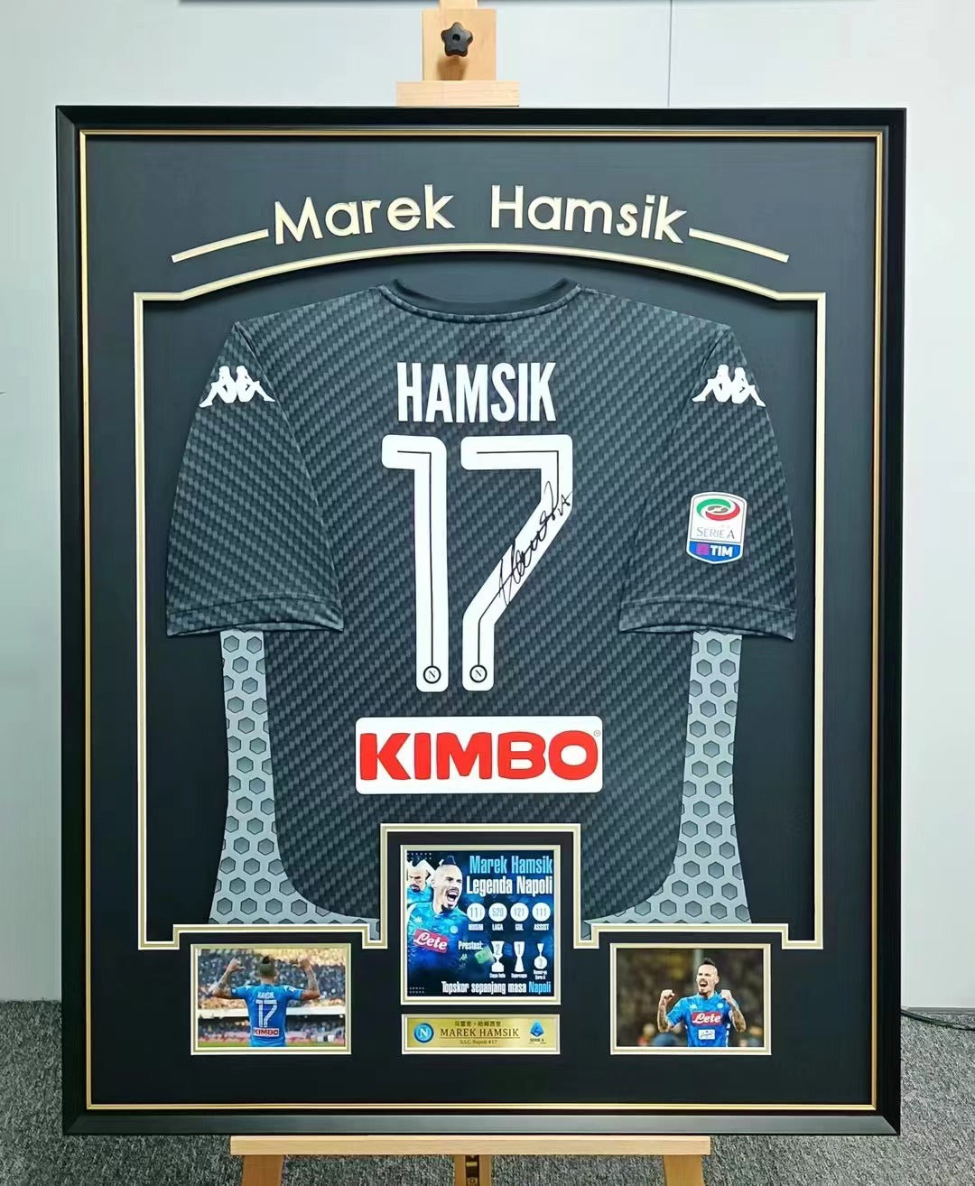 Marek Hamsik SSC Napoli Signed Jersey Framing