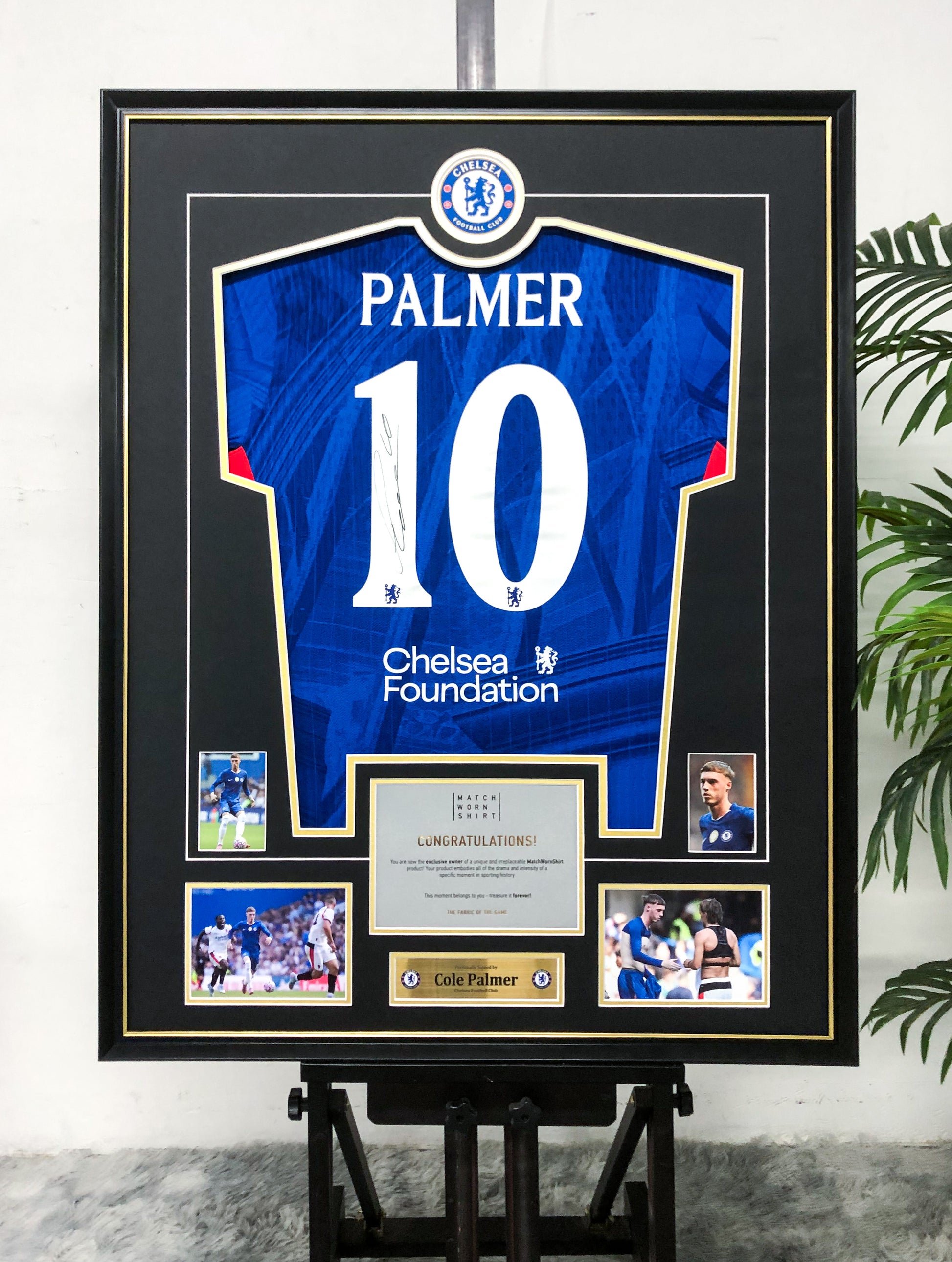 Cole Palmer Chelsea Signed Jersey Custom Framing