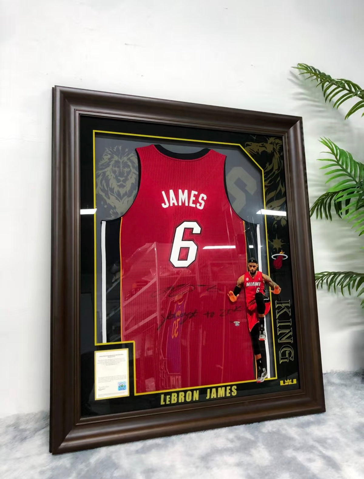 LeBron James Miami Heat Jersey Framing