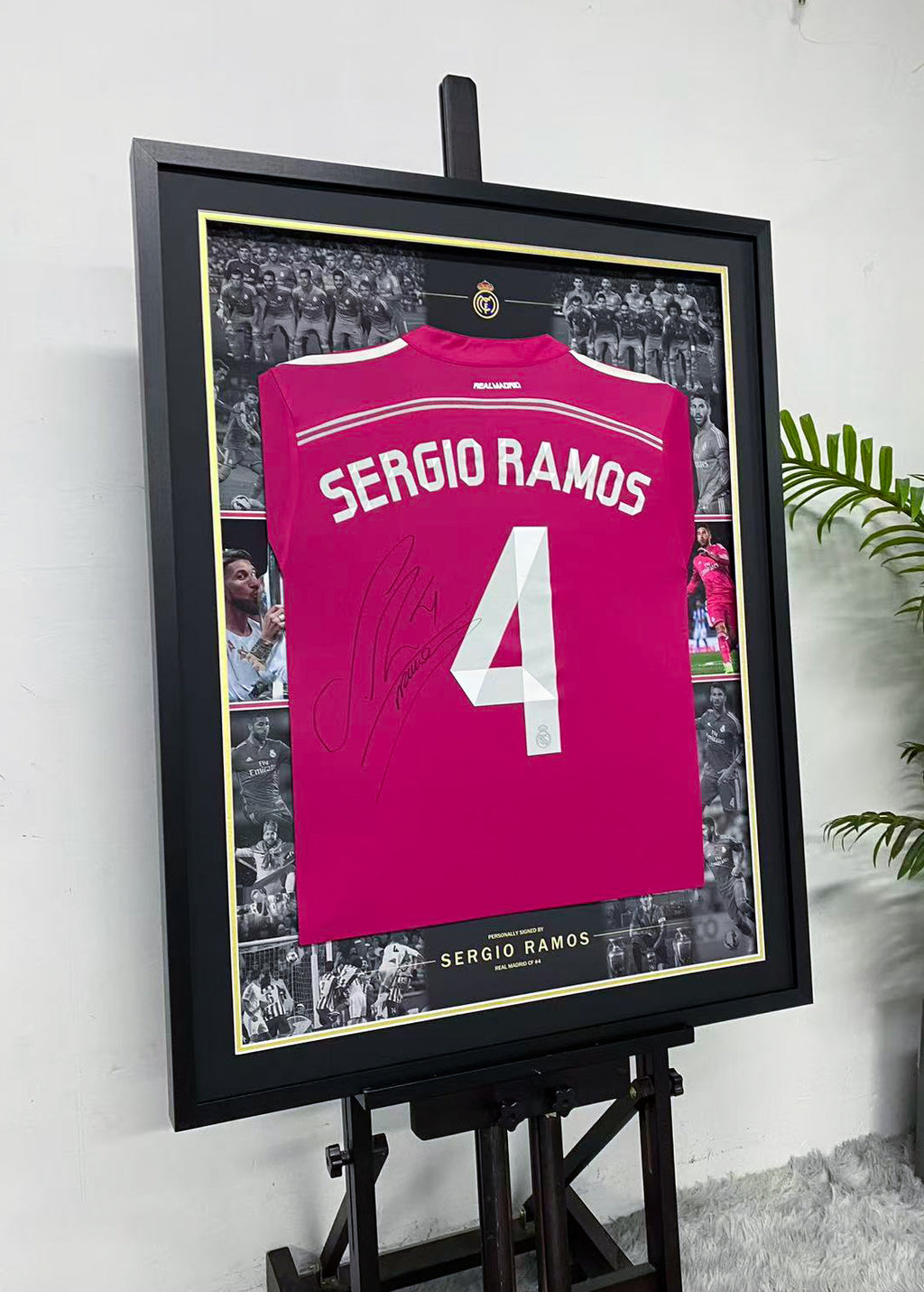Sergio Ramos Signed Real Madrid Framed Jersey