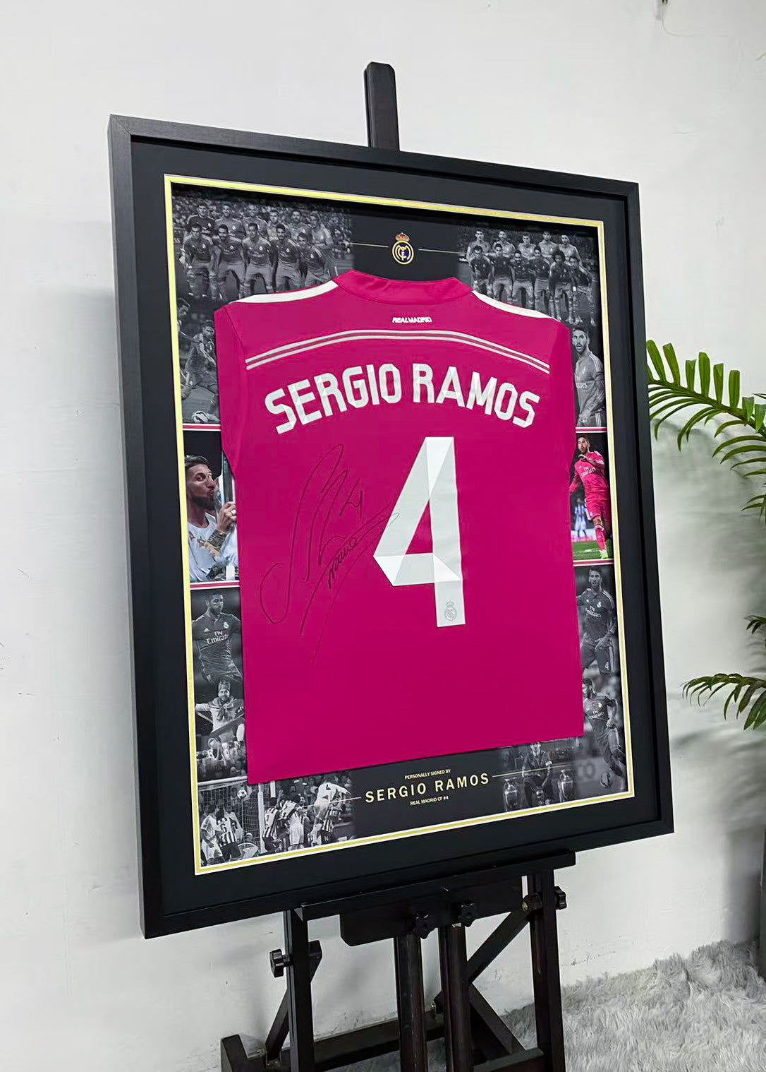 Sergio Ramos Signed Real Madrid Framed Jersey
