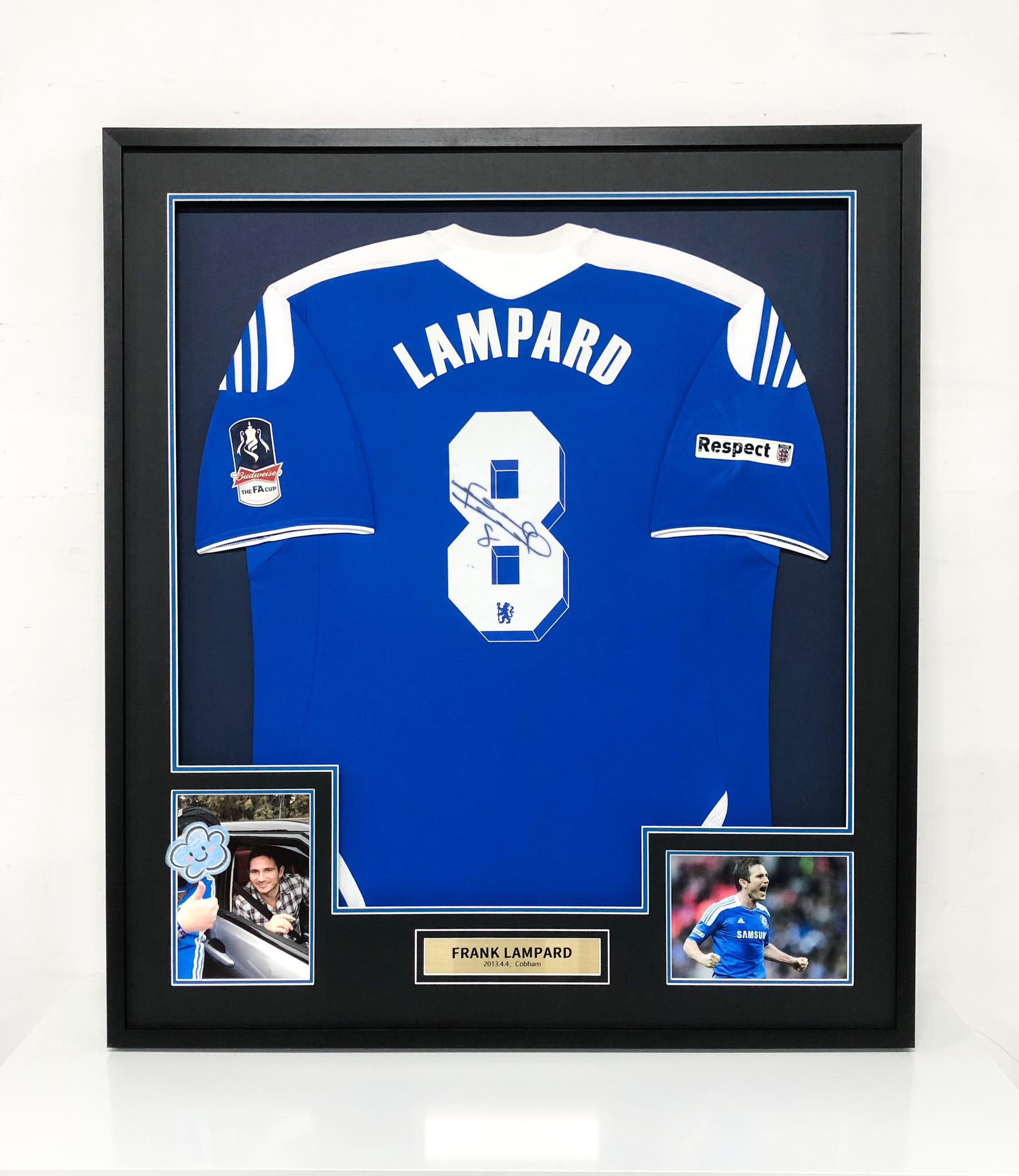 Frank Lampard Chelsea Autographed Jersey Custom Framing