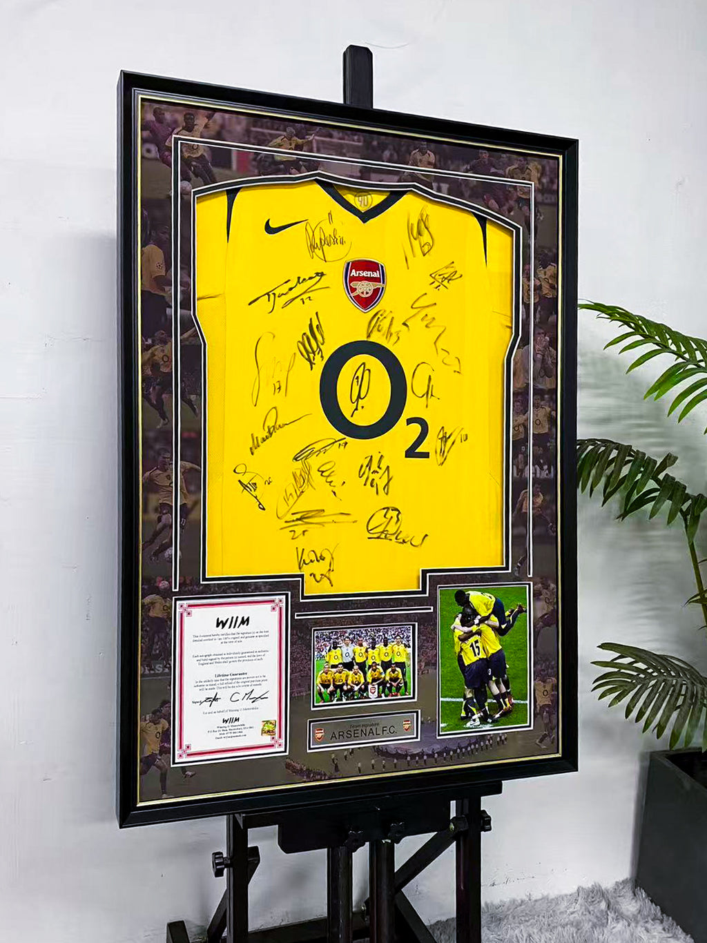 Arsenal Invincibles Team Signed Jersey Framed