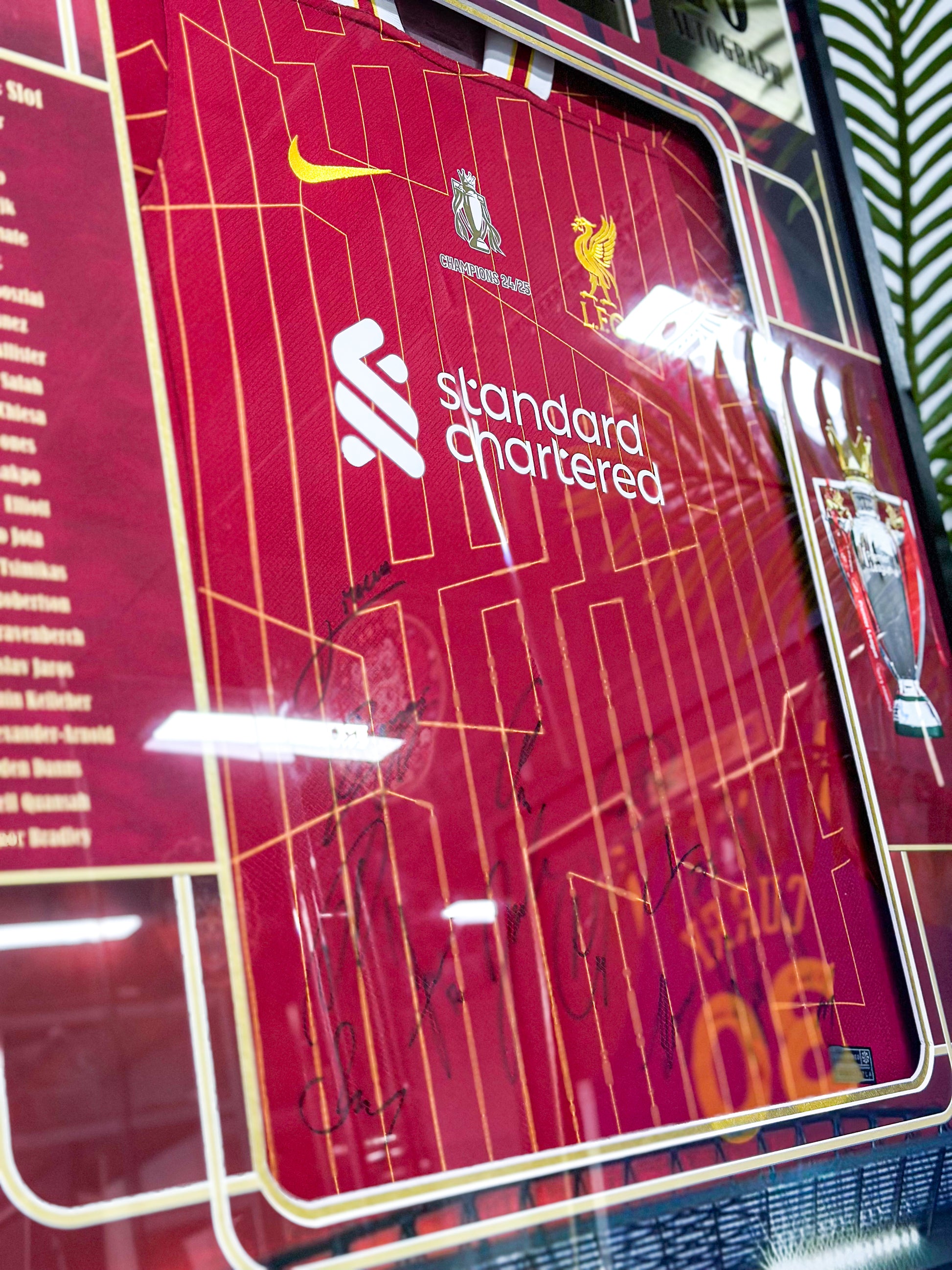 Liverpool FC Autographed Jersey Framing