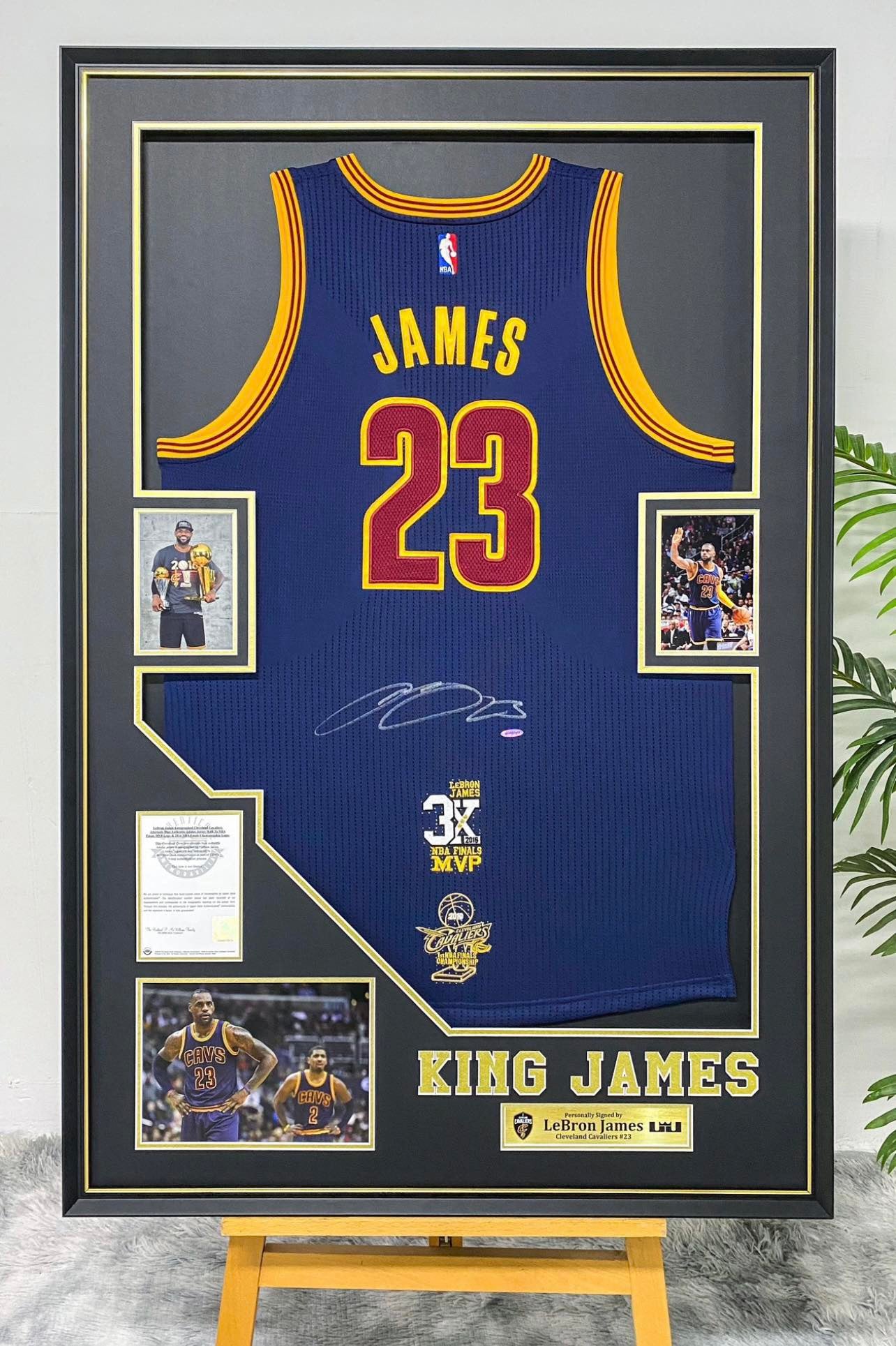 LeBron James Cavaliers Autographed Jersey Framing | Wall Display Case Study