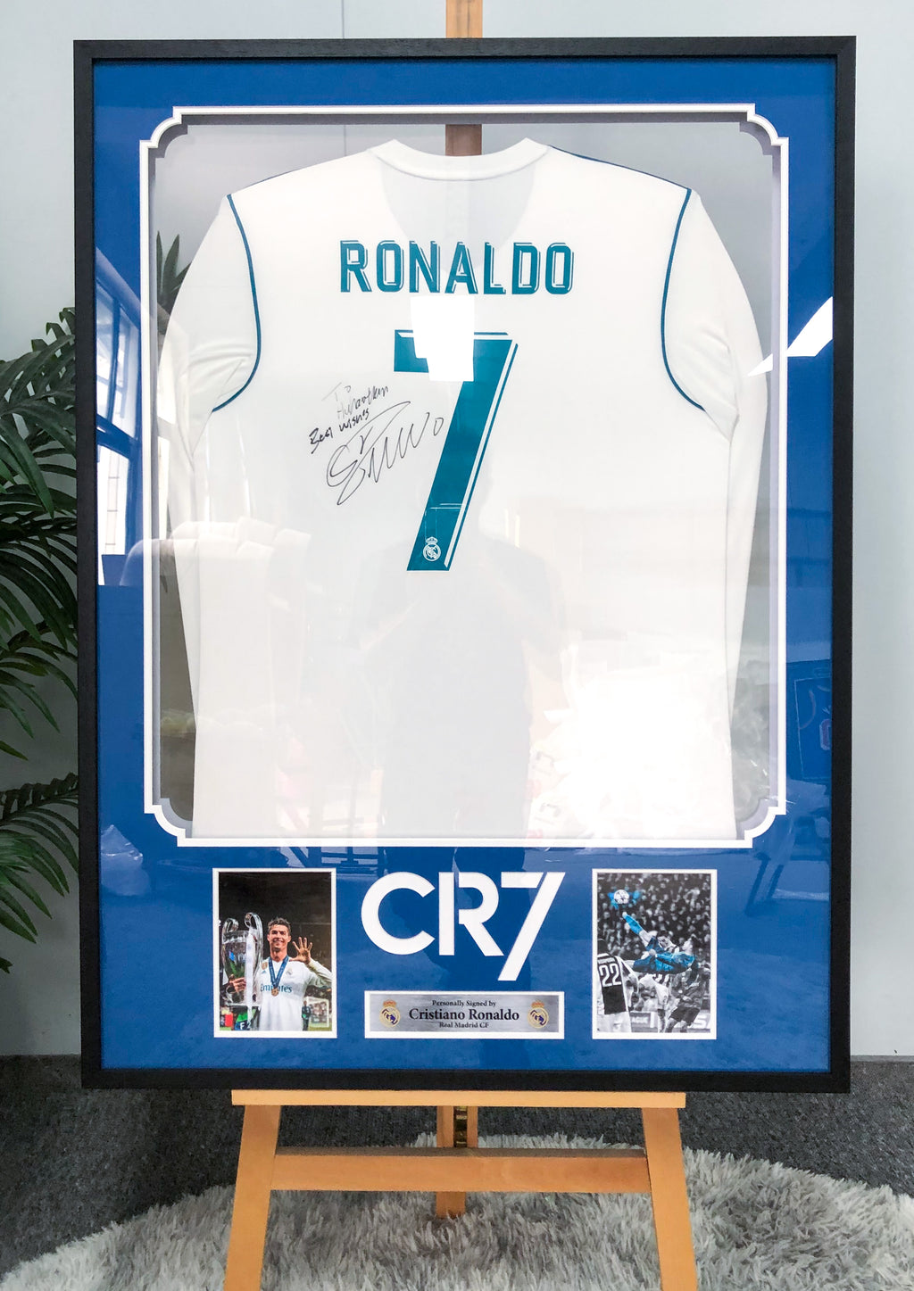 Cristiano Ronaldo Real Madrid CF Jersey Custom Framing