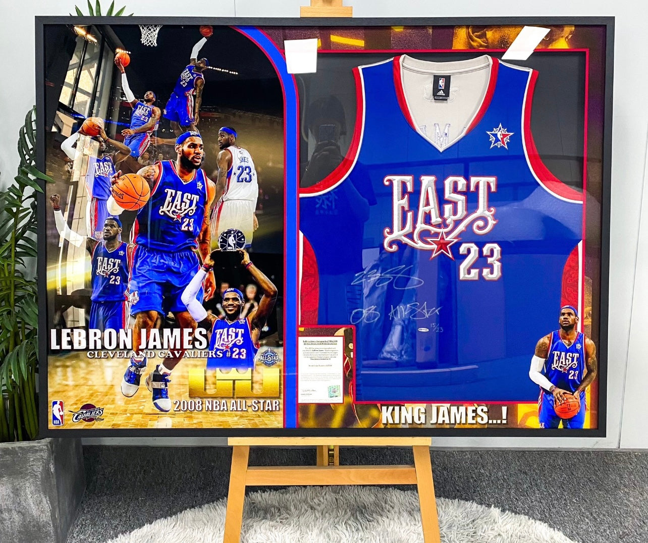 LeBron James Autographed Framed Jersey
