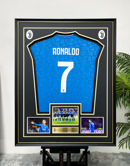 Cristiano Ronaldo Juventus Away Jersey Framing