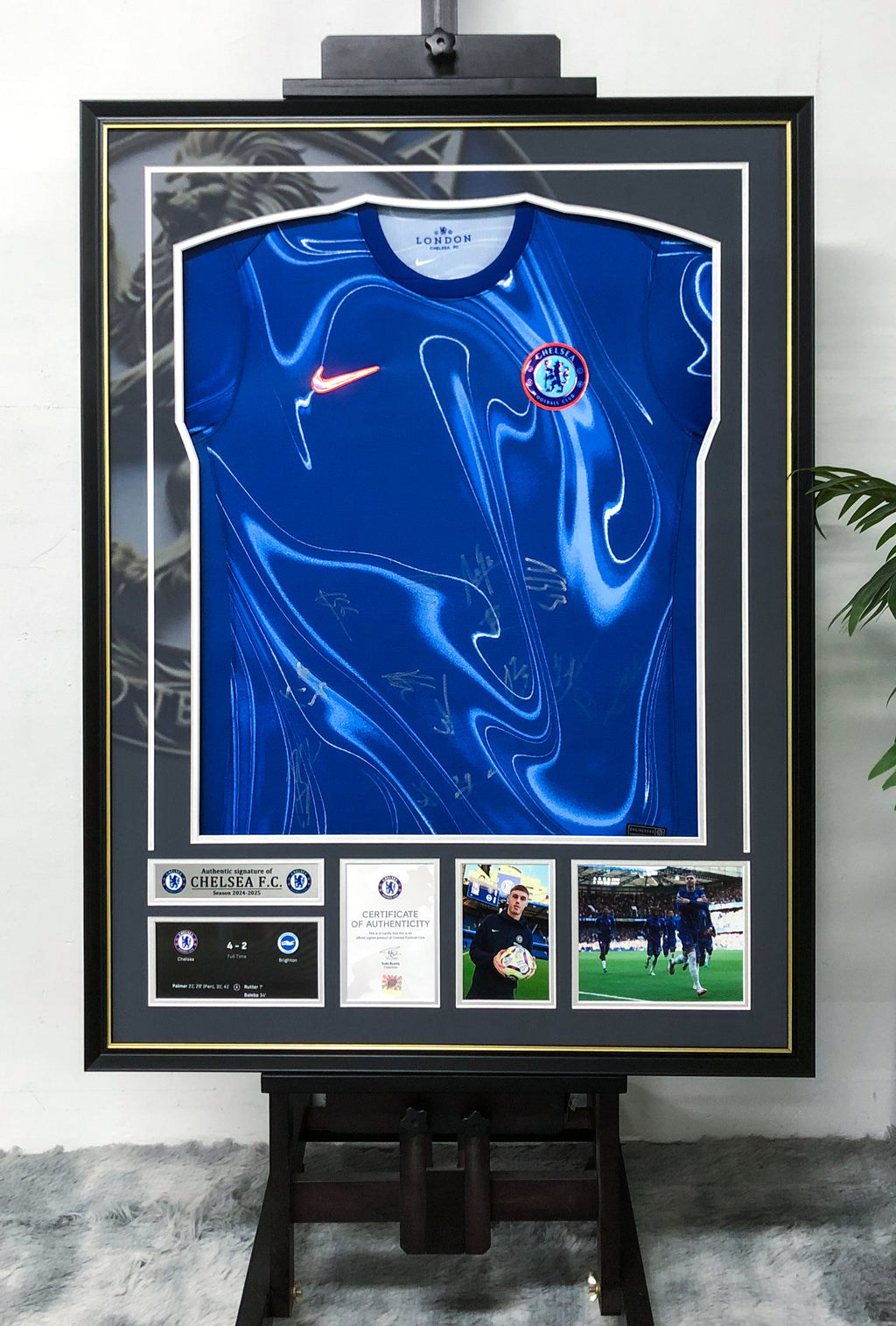 Eden Hazard Chelsea FC Signed Jersey Custom Framing