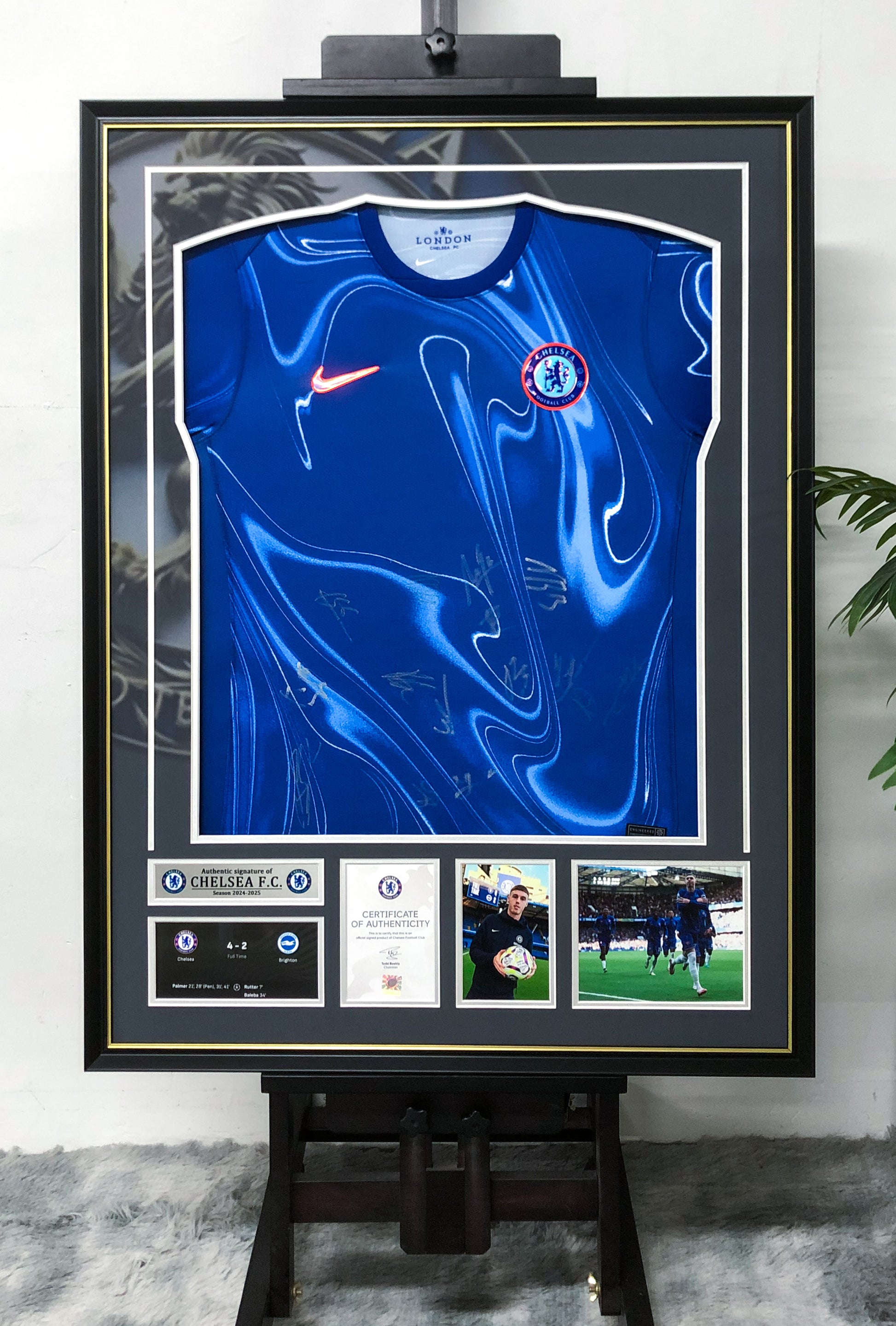 Eden Hazard Chelsea FC Signed Jersey Custom Framing