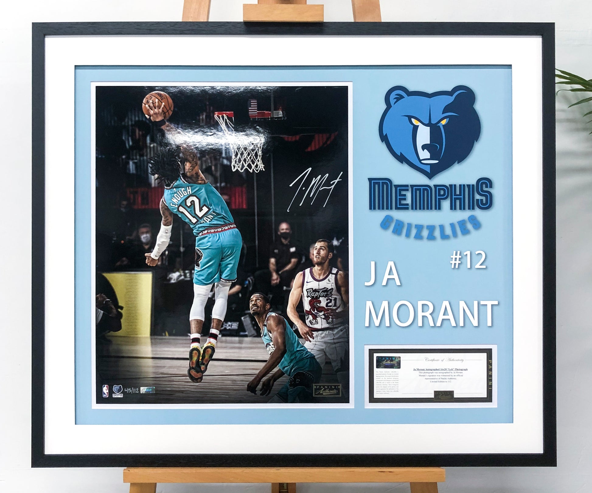 Ja Morant Memphis Grizzlies Custom Framed Poster
