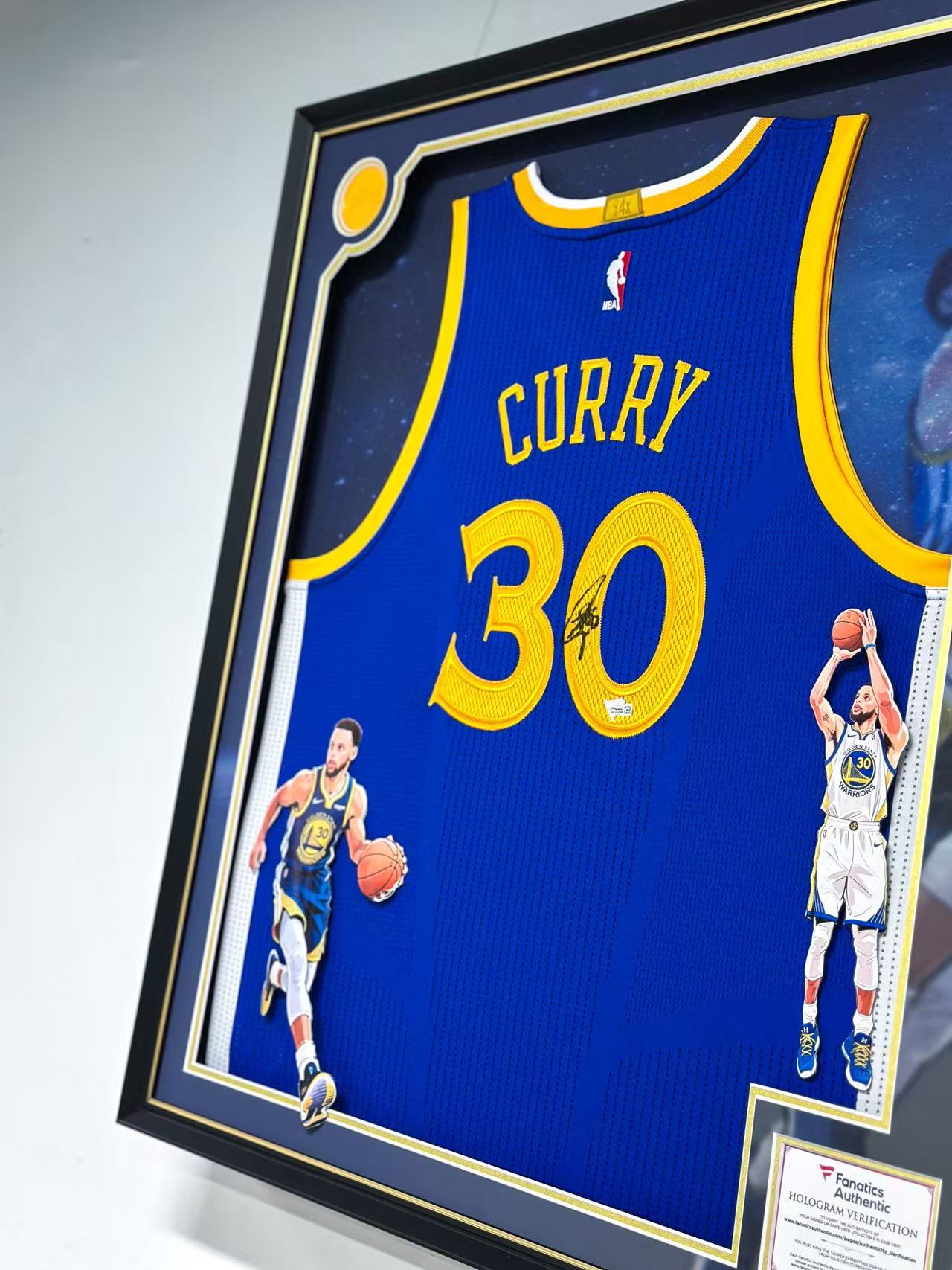 Stephen Curry Golden State Warriors Framed Signed Jersey