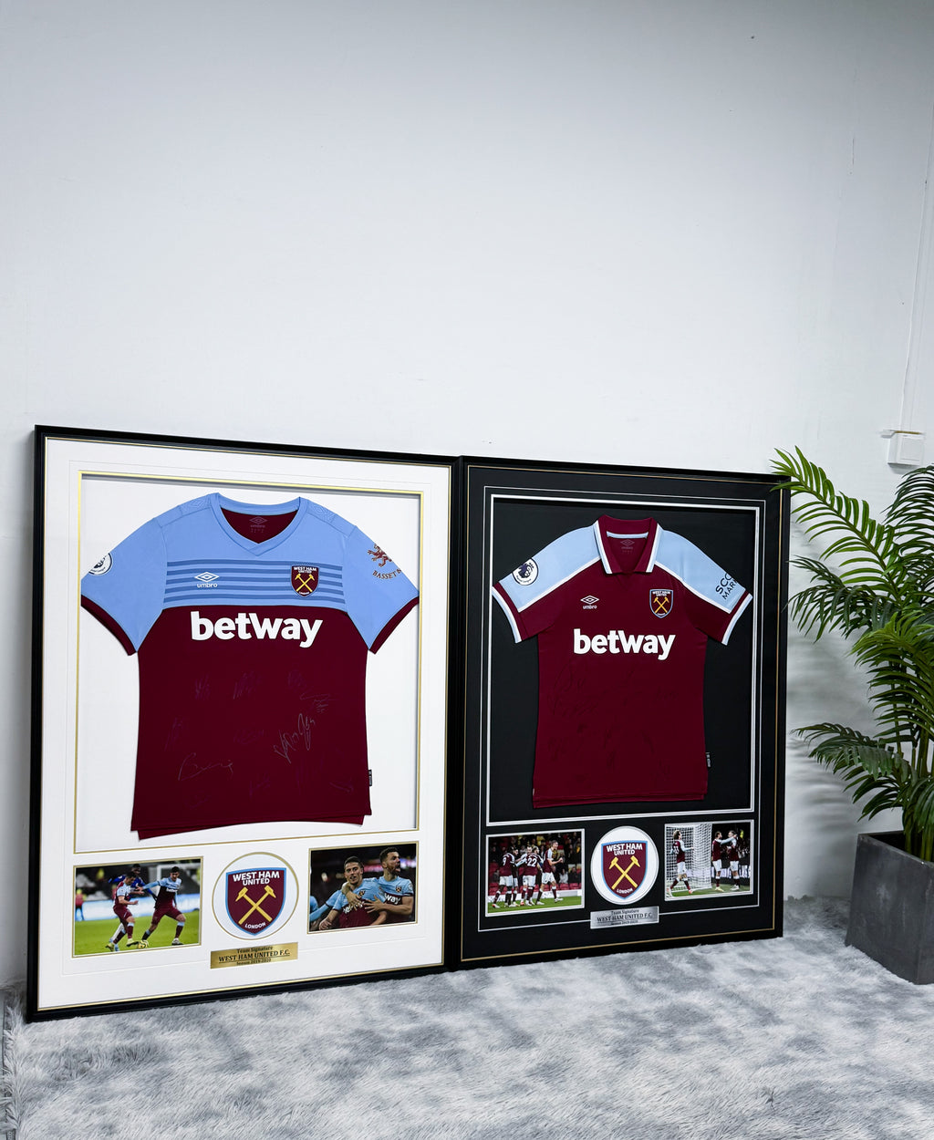 West Ham United Jersey – Autographed Custom Framing