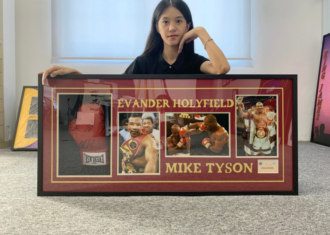 Mike Tyson Custom Framed Sentimental Item