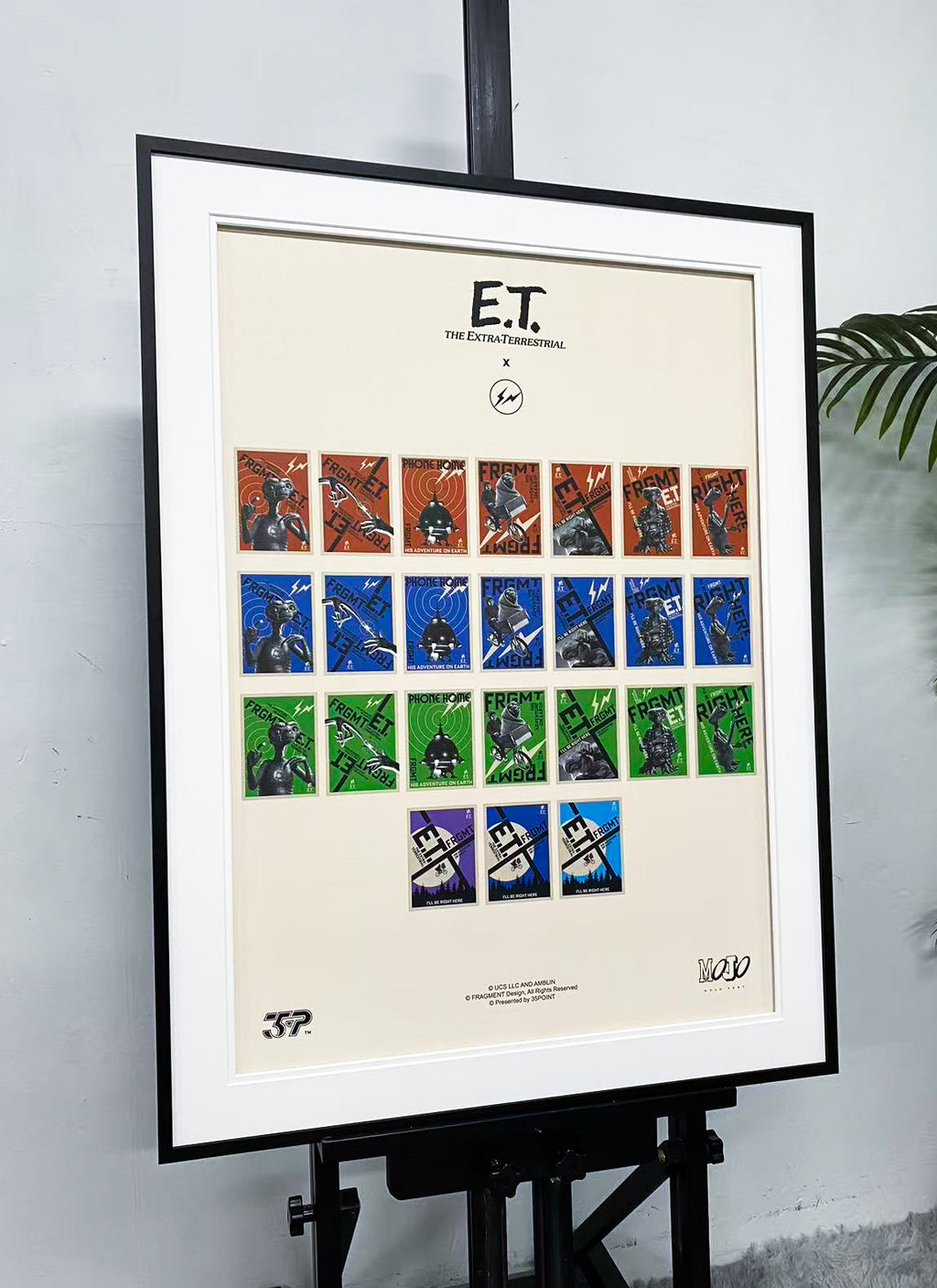 E.T. The Extra‑Terrestrial Stamp Art Display Frame