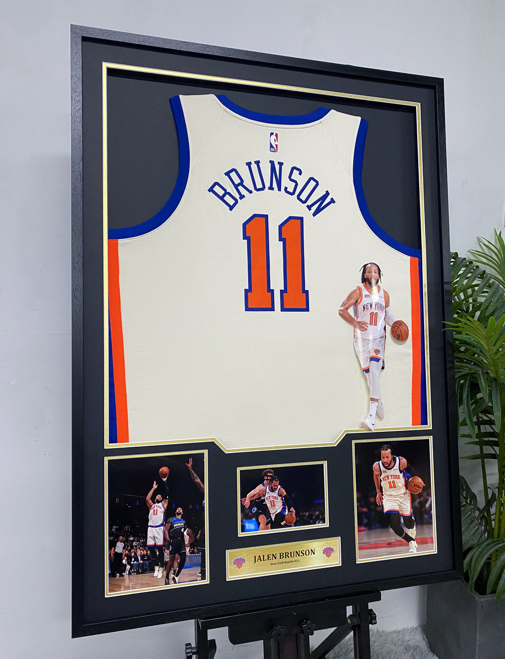 Jalen Brunson New York Knicks Jersey Framing