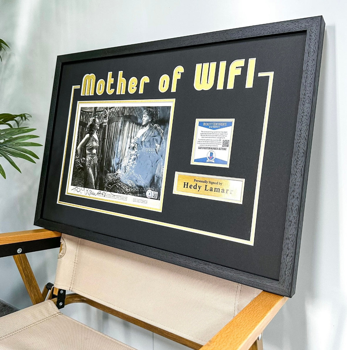 Hedy Lamarr Custom Framed Sentimental Item