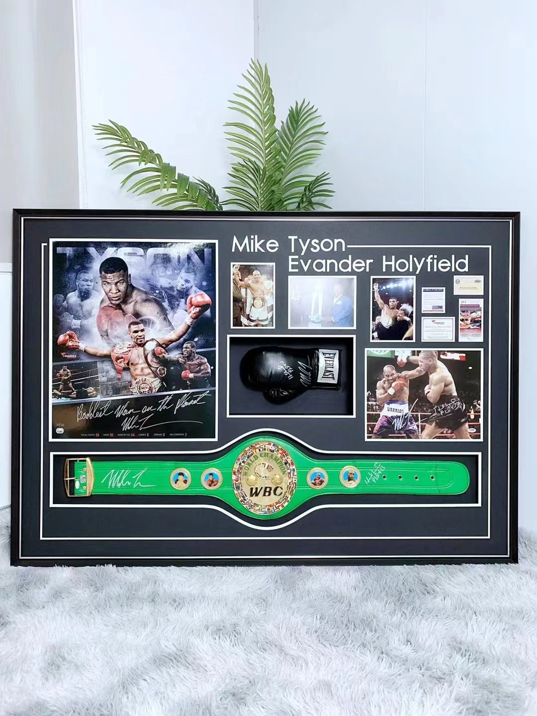 Tyson Golden Belt Signed Custom Framing