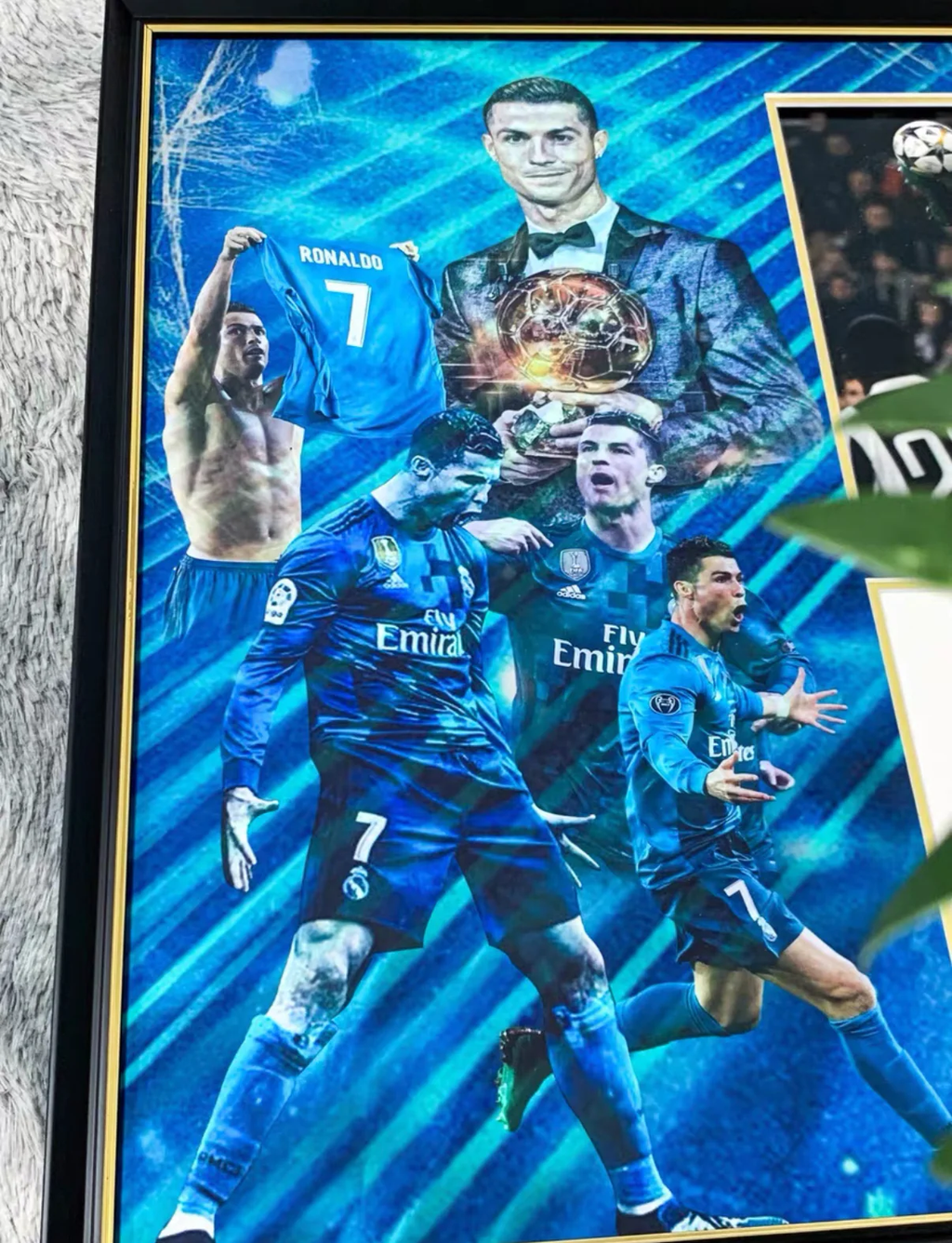 Cristiano Ronaldo Real Madrid Custom Framed Poster