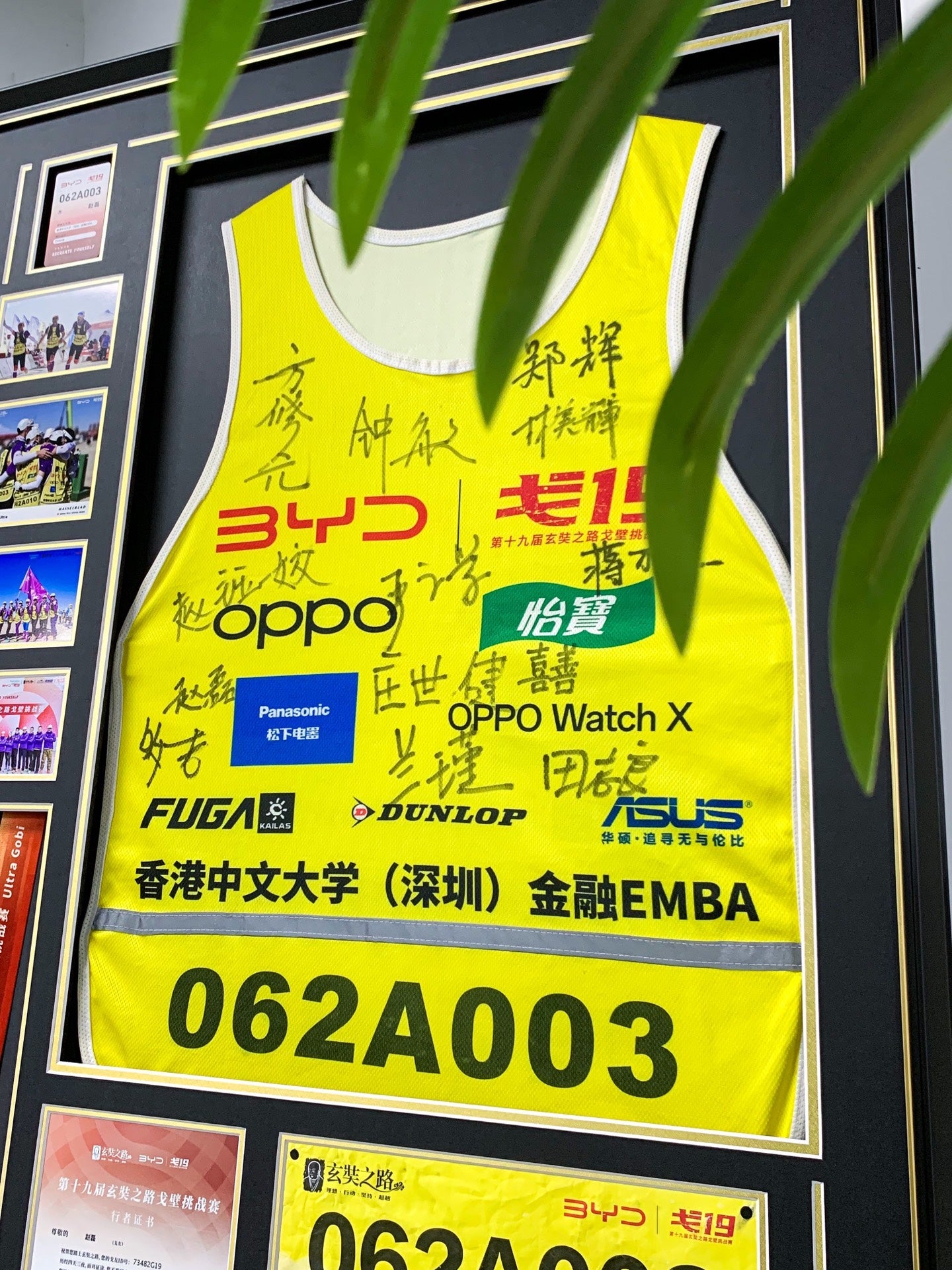 Sportswear custom framing