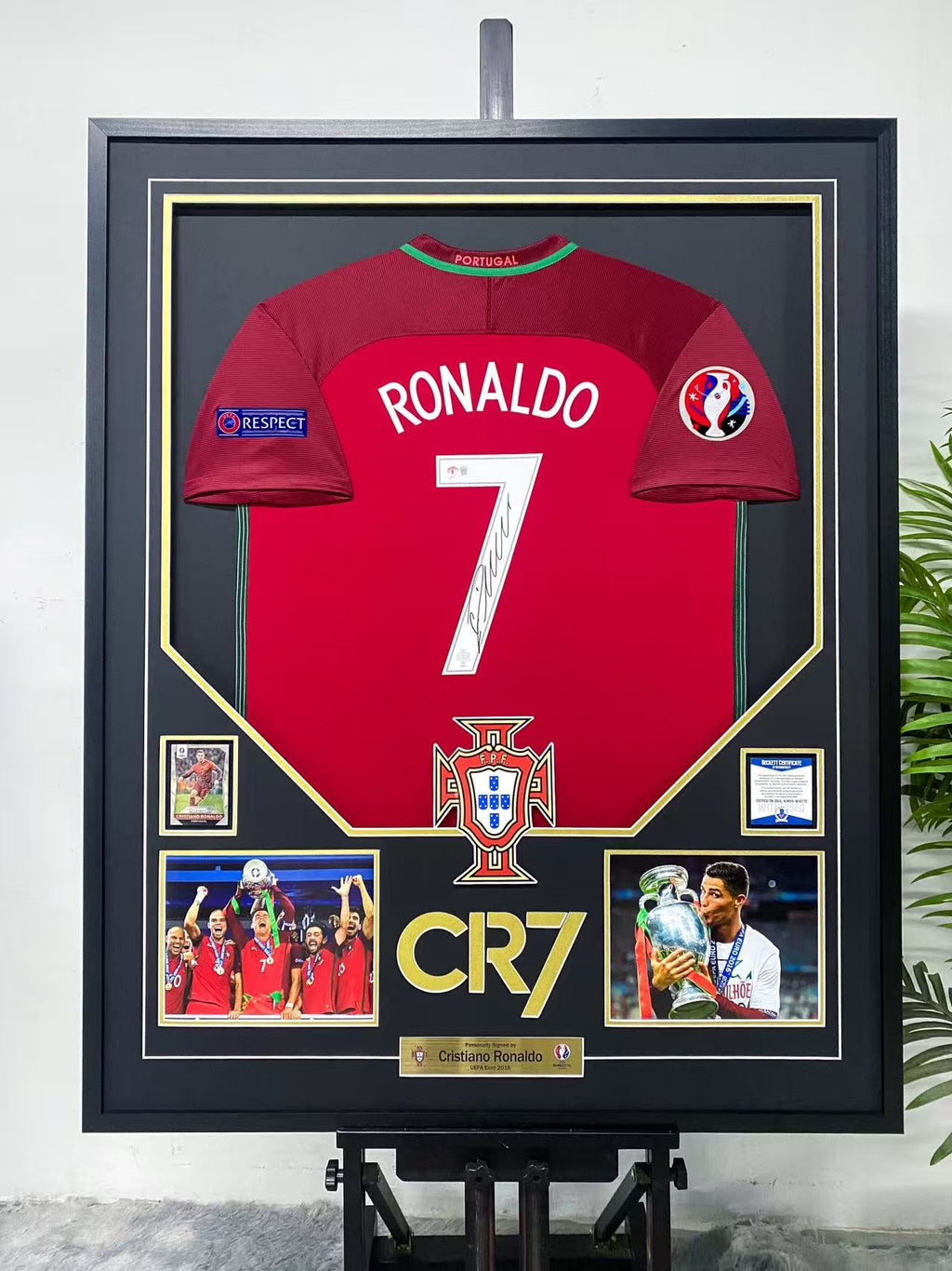 Cristiano Ronaldo Portugal Jersey Custom Framing