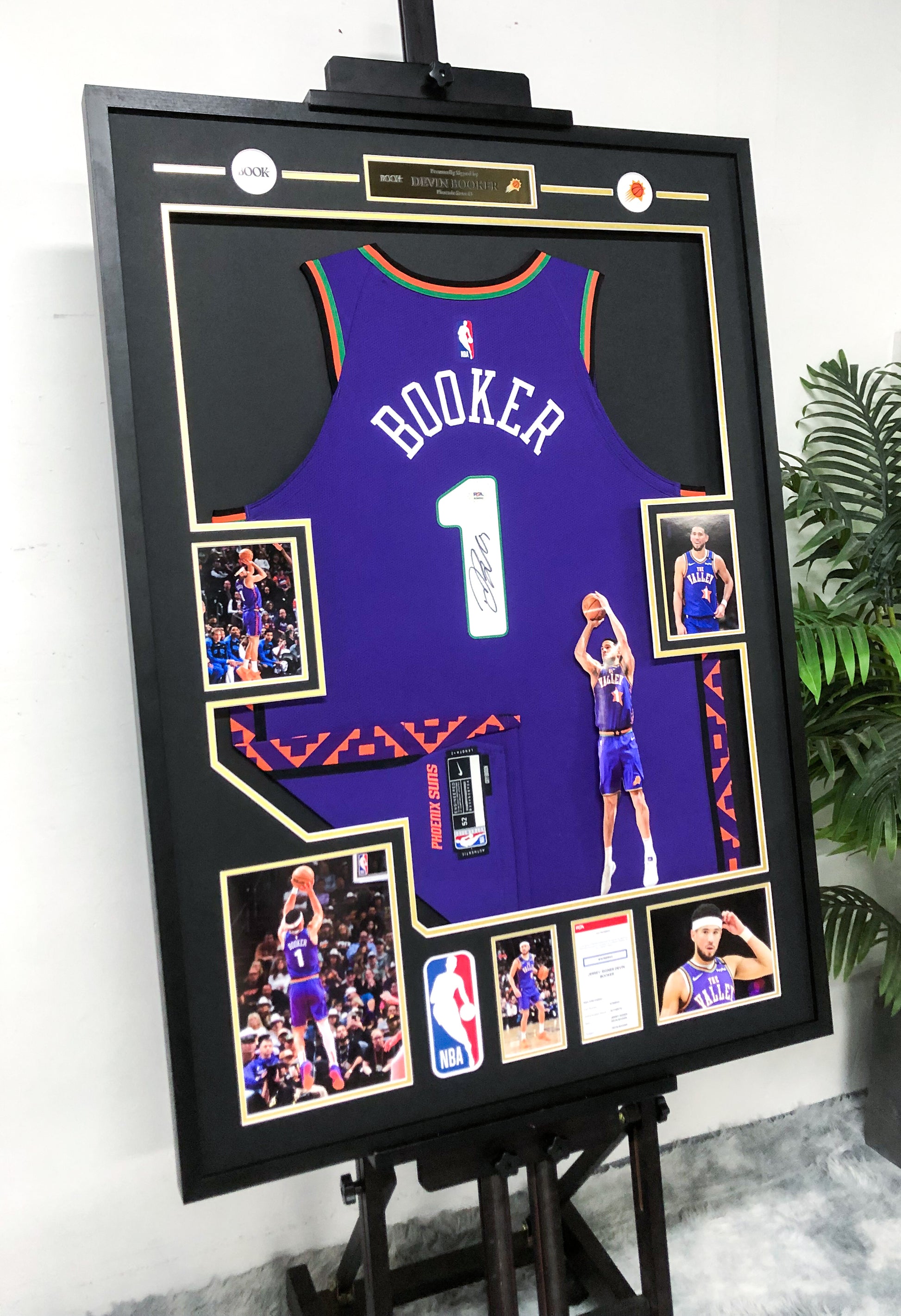 Devin Booker Phoenix Suns Autographed Jersey Framed