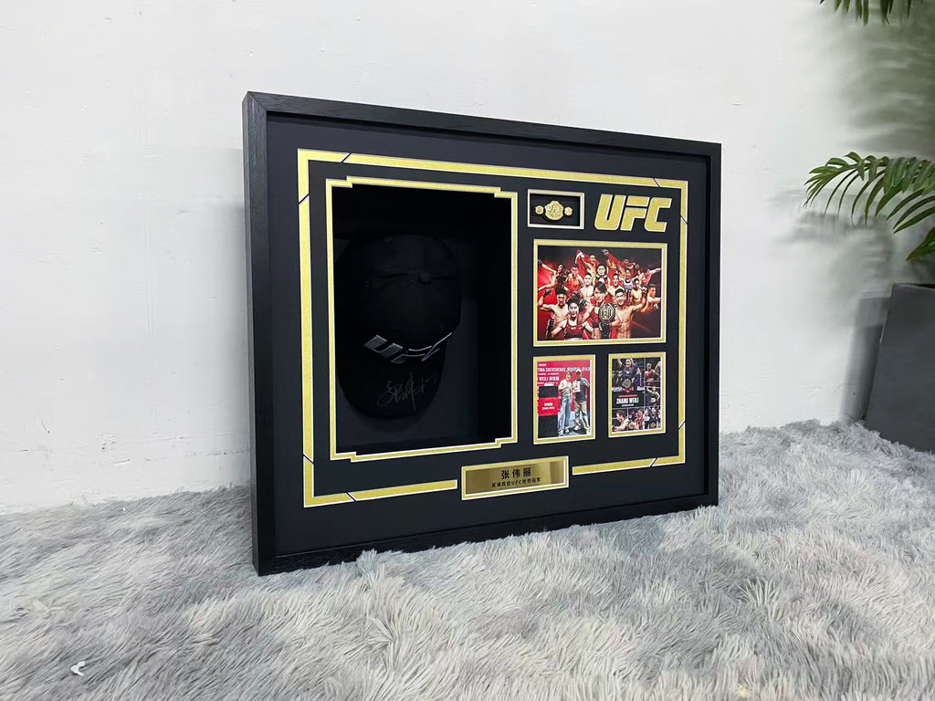 Zhang Weili UFC Signed Cap Display Frame – Asia First UFC World Champion