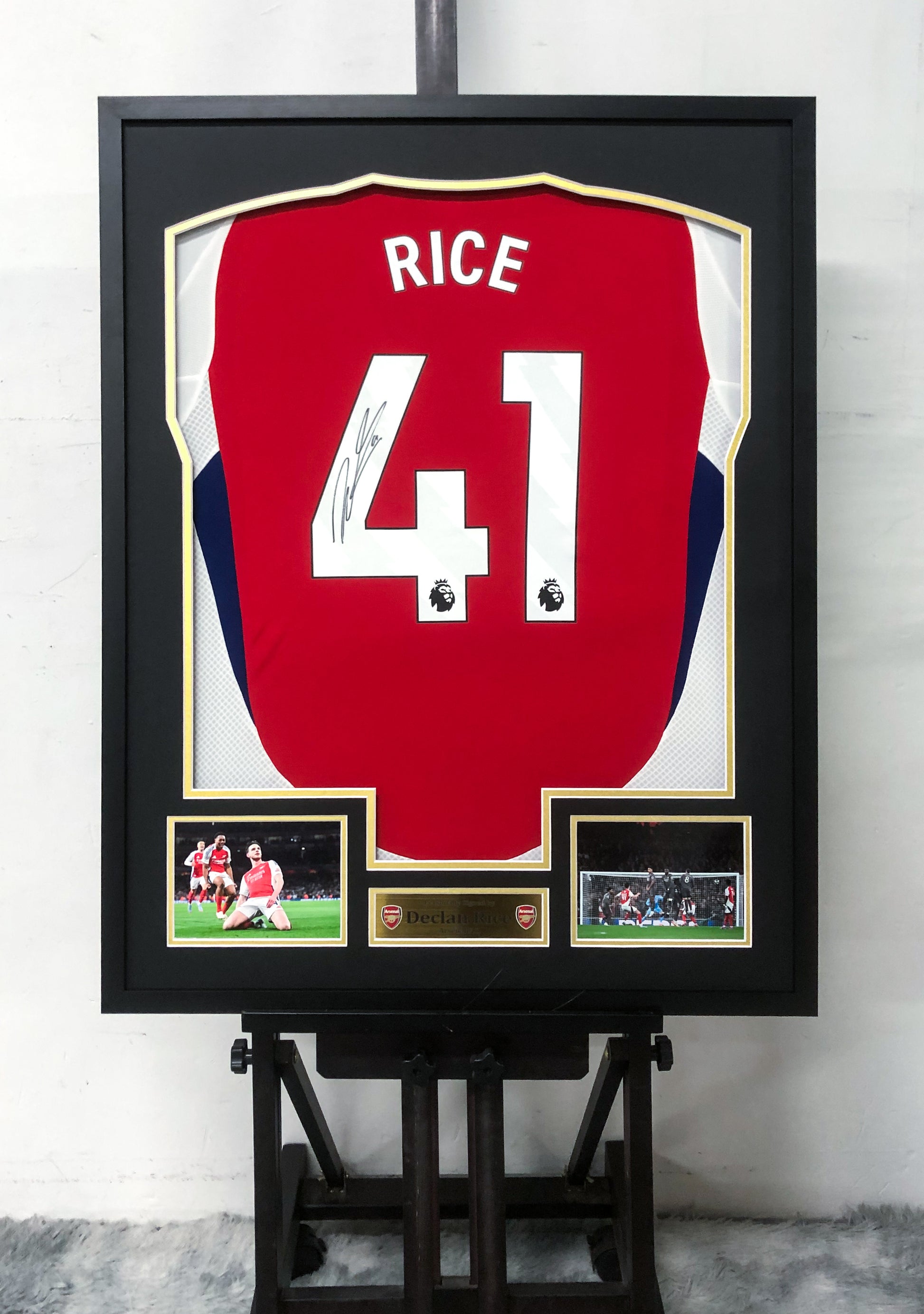 Declan Rice Arsenal FC Jersey Custom Framing