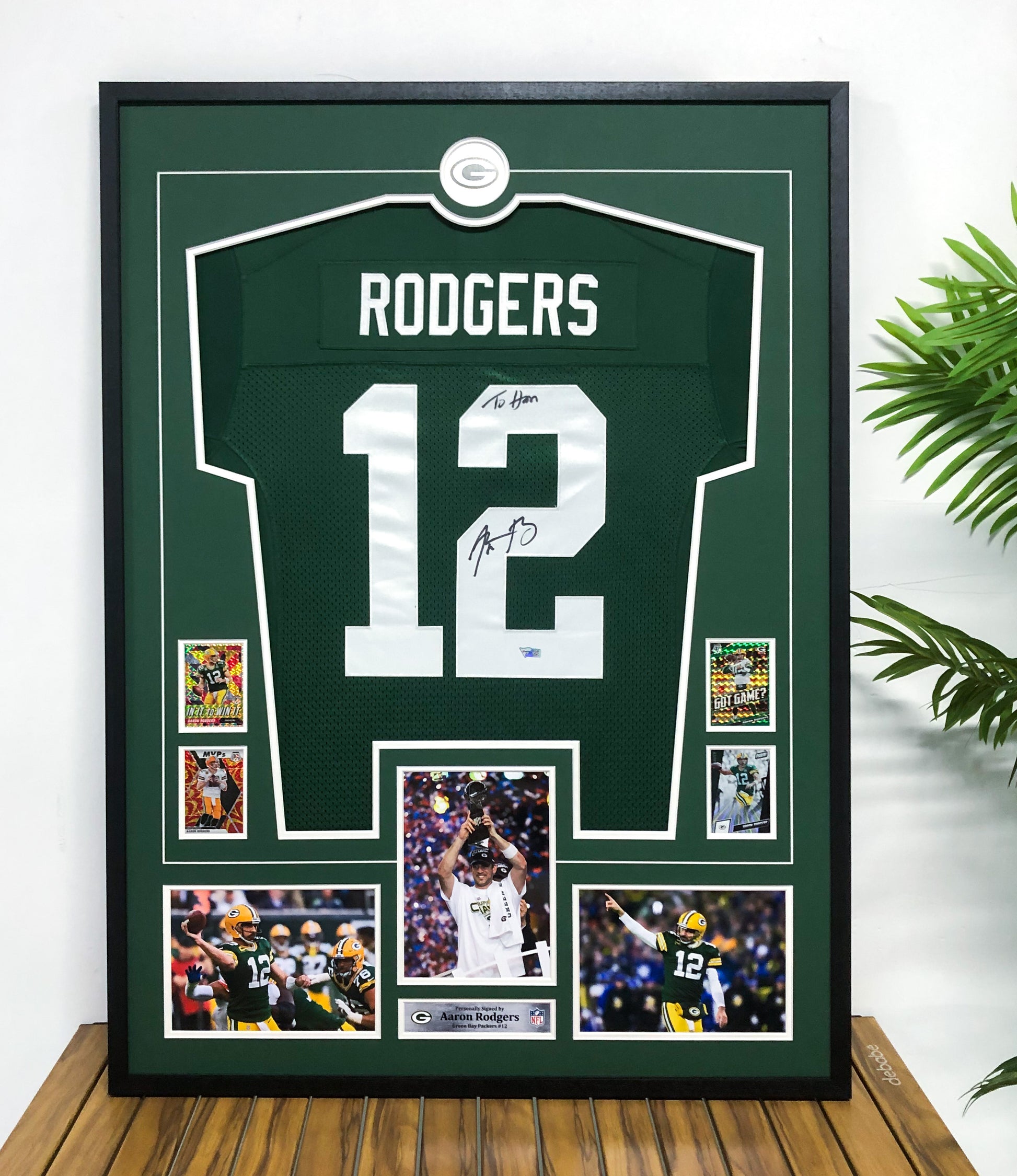 Custom Framed Rodgers Collectible