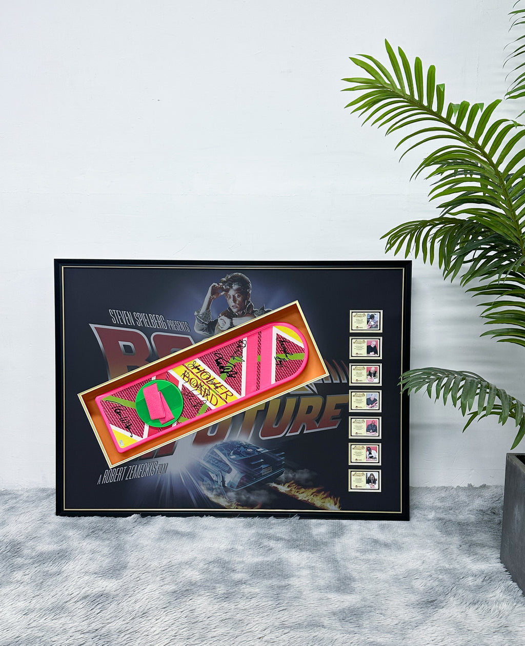 Back to the Future skateboard custom framing