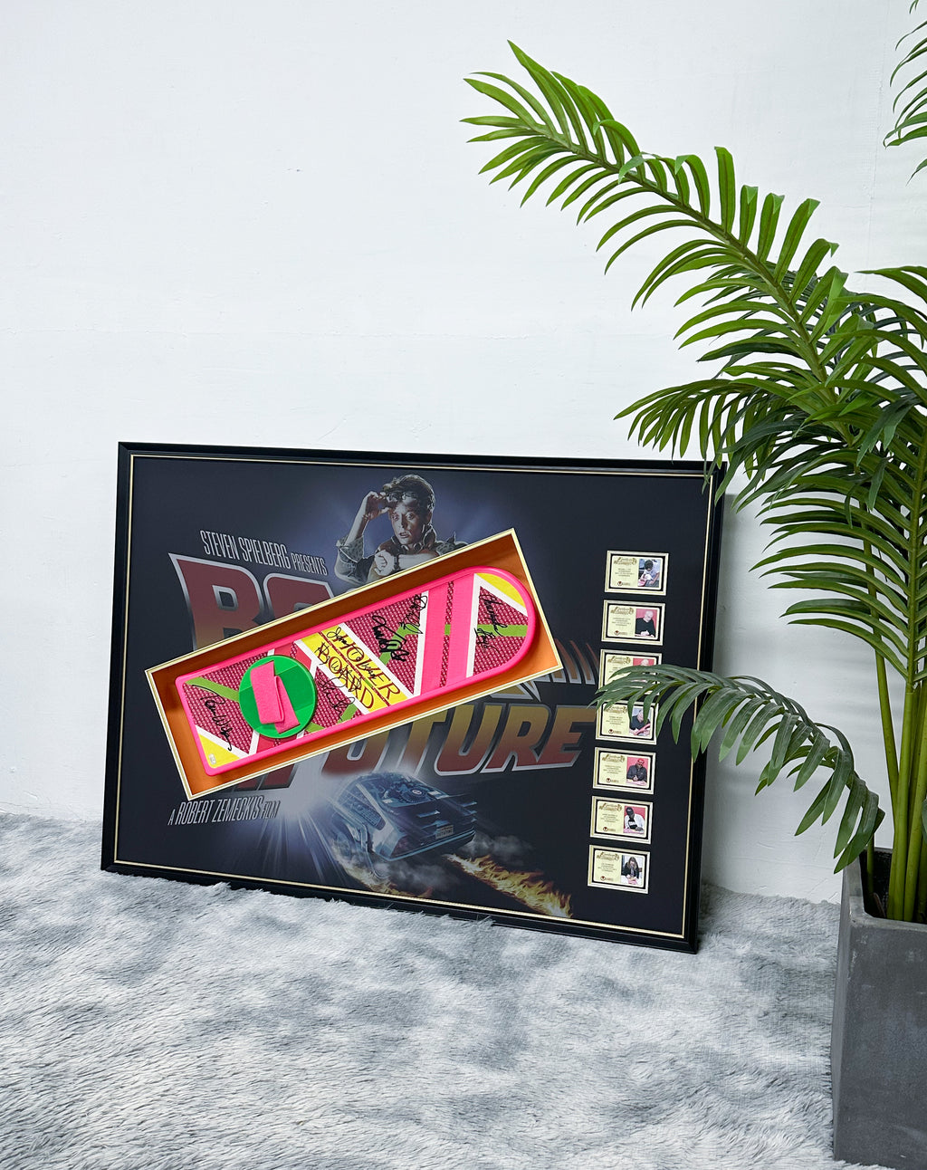 Back to the Future skateboard custom framing