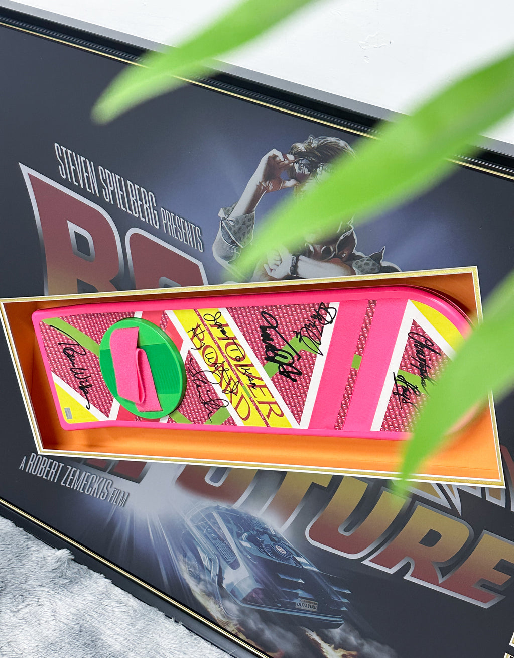 Back to the Future skateboard custom framing