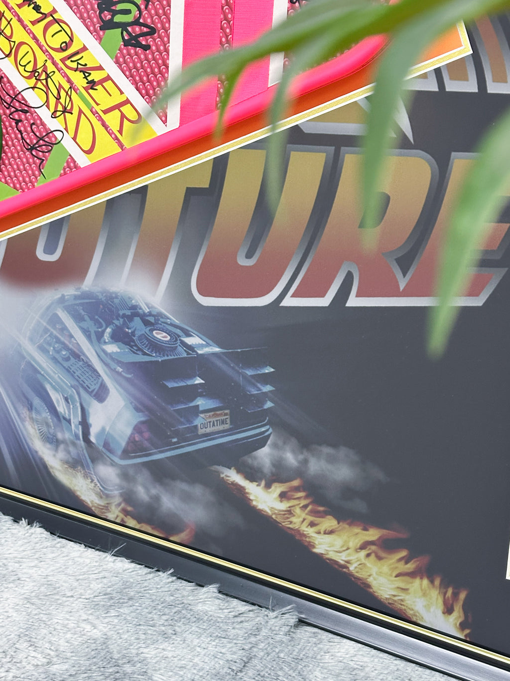 Back to the Future skateboard custom framing