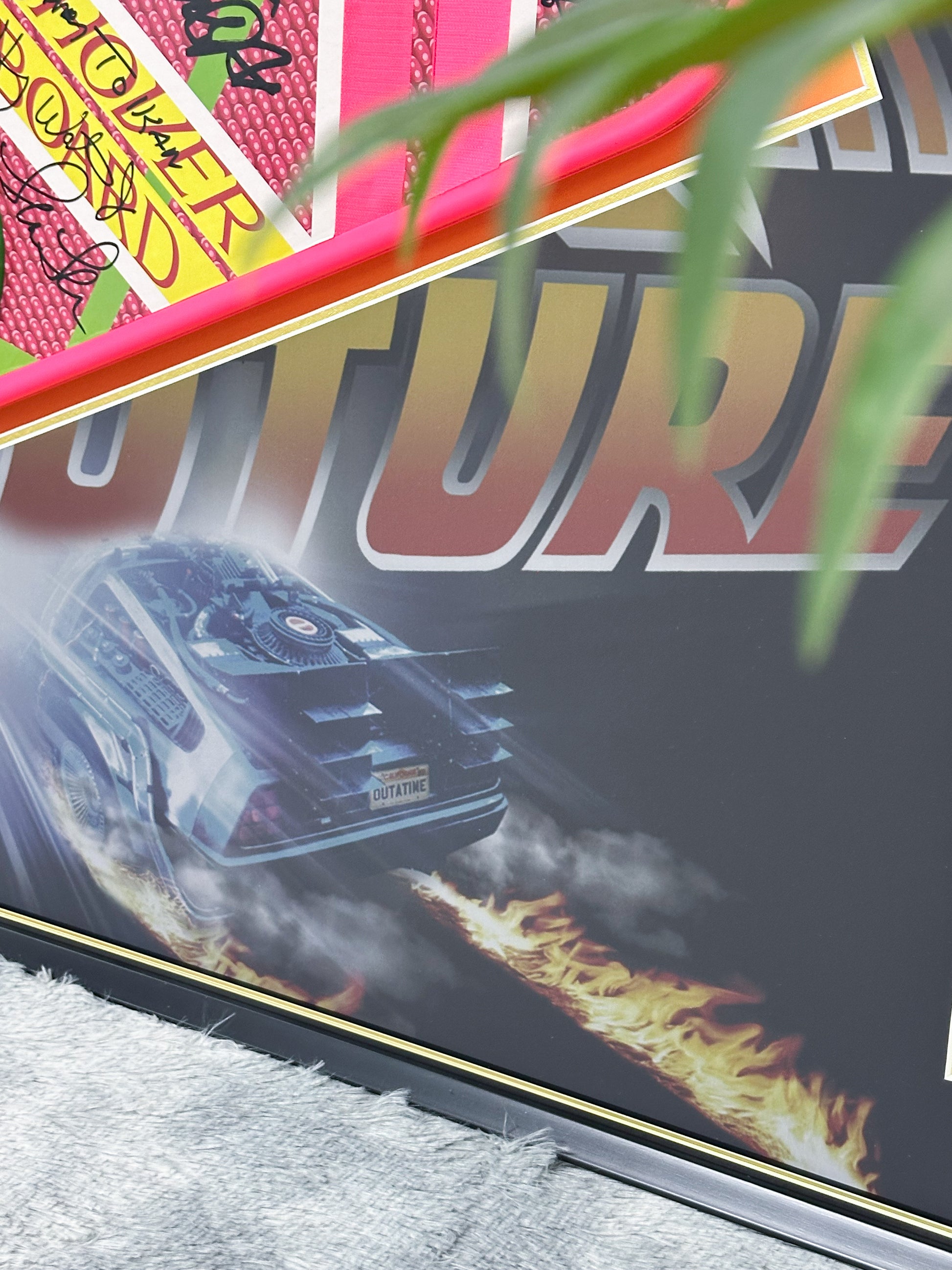 Back to the Future skateboard custom framing