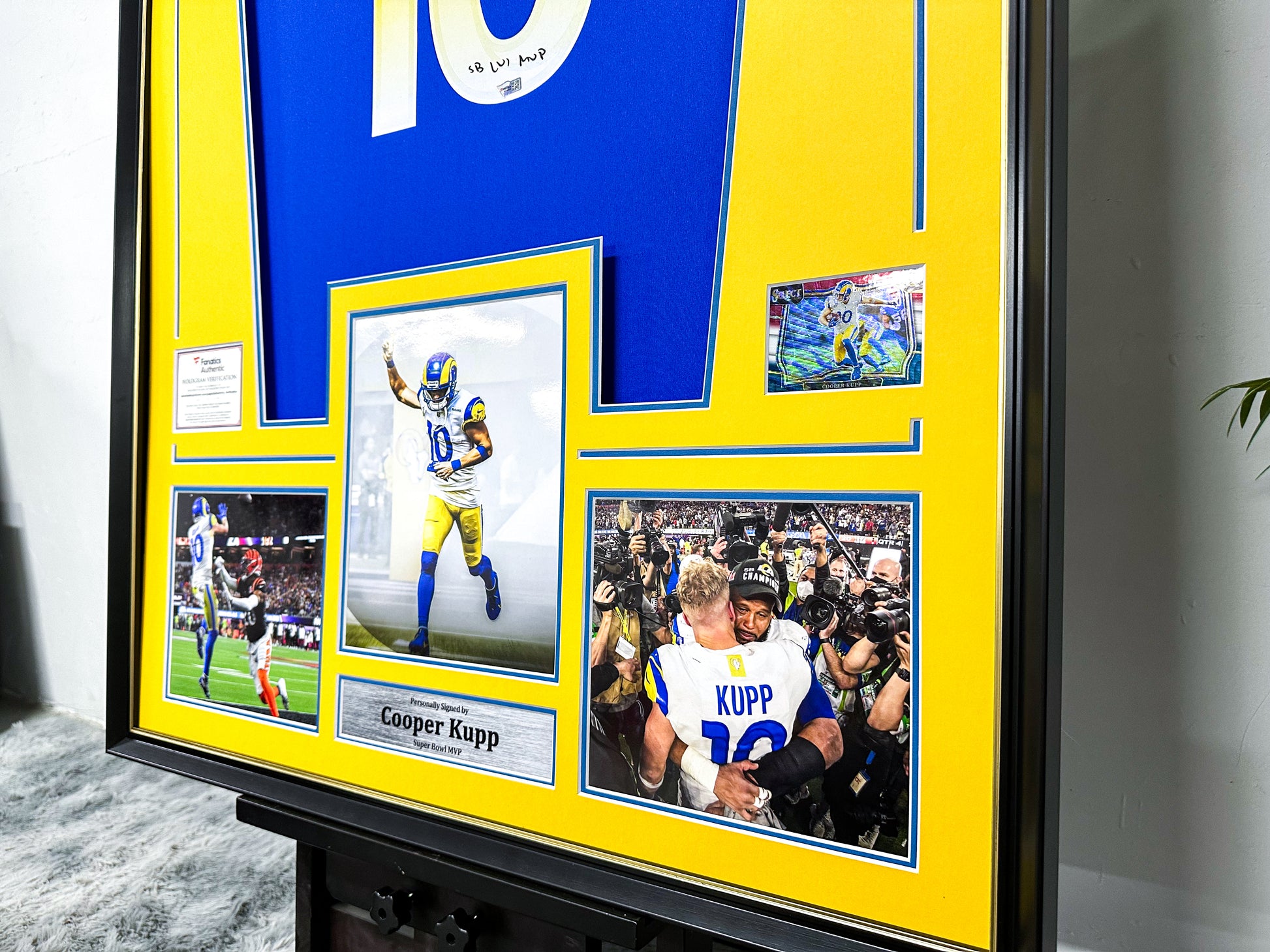 Cooper Kupp Los Angeles Rams NFL Signed Jersey Framed Display