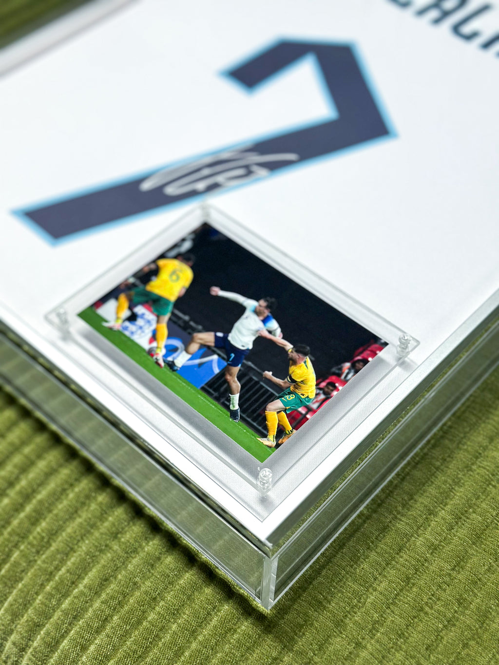 Jack Grealish Manchester City Autographed Jersey Framed