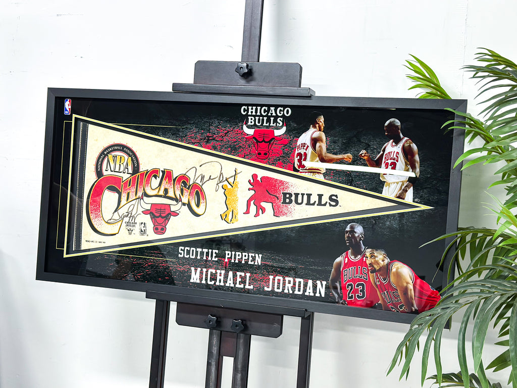 Michael Jordan Chicago Bulls Autographed Item Custom Framed Display