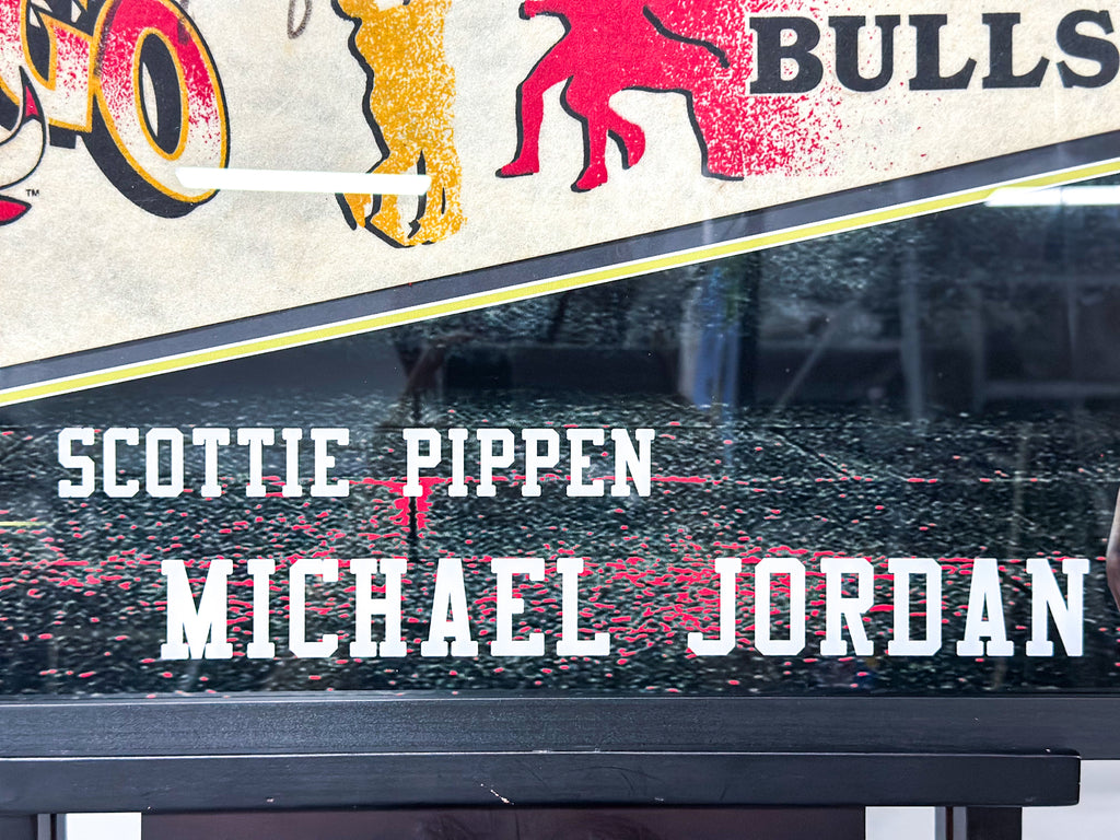 Michael Jordan Chicago Bulls Autographed Item Custom Framed Display
