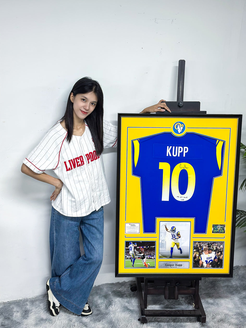 Cooper Kupp Los Angeles Rams NFL Signed Jersey Framed Display