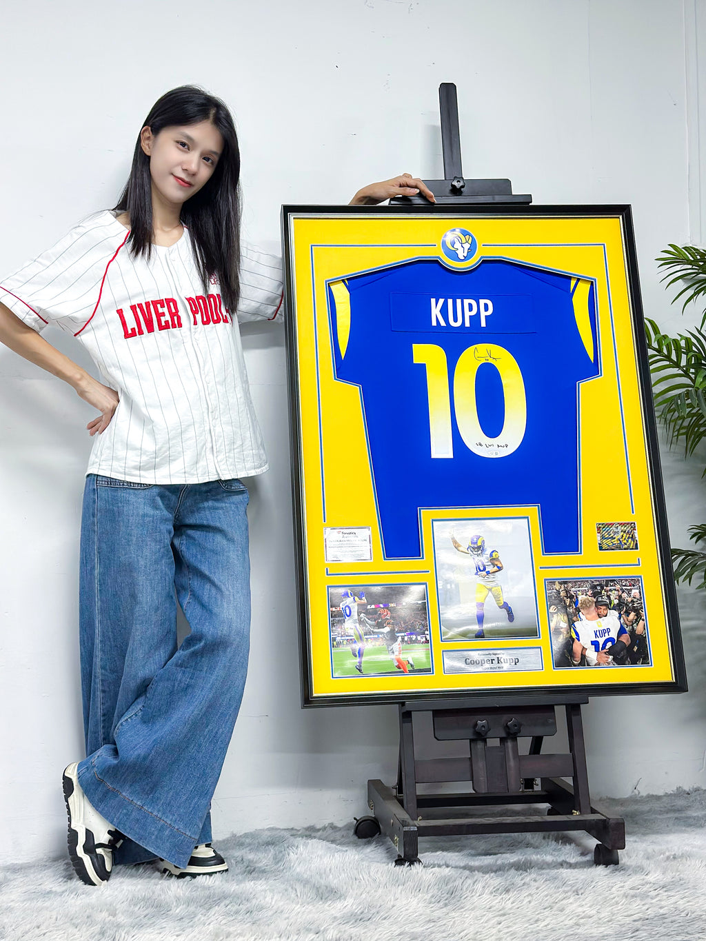 Cooper Kupp Los Angeles Rams NFL Signed Jersey Framed Display