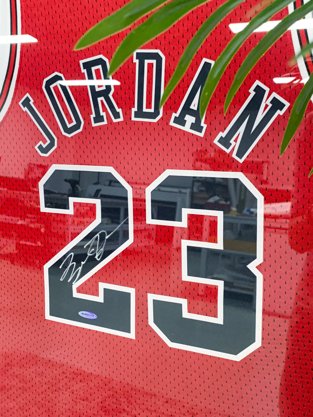 Michael Jordan Chicago Bulls Autographed Jersey Framed